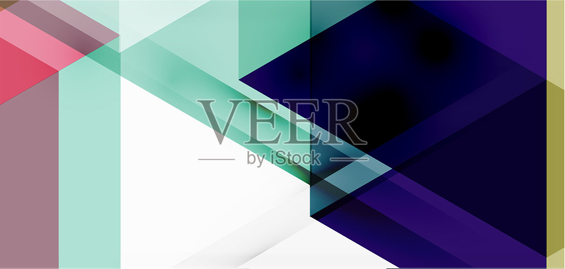 几何抽象背景马赛克三角形和插画图片素材