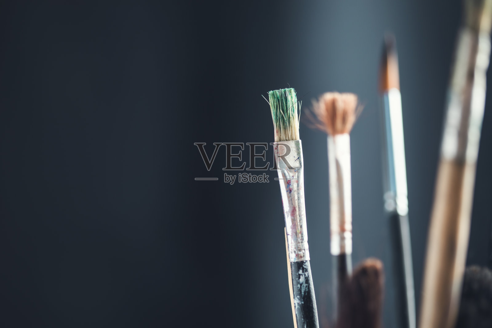 画不同的刷子照片摄影图片