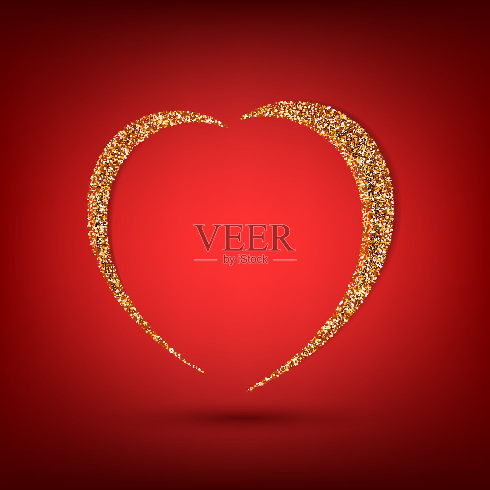 情人节快乐的红色节日卡片插画图片素材