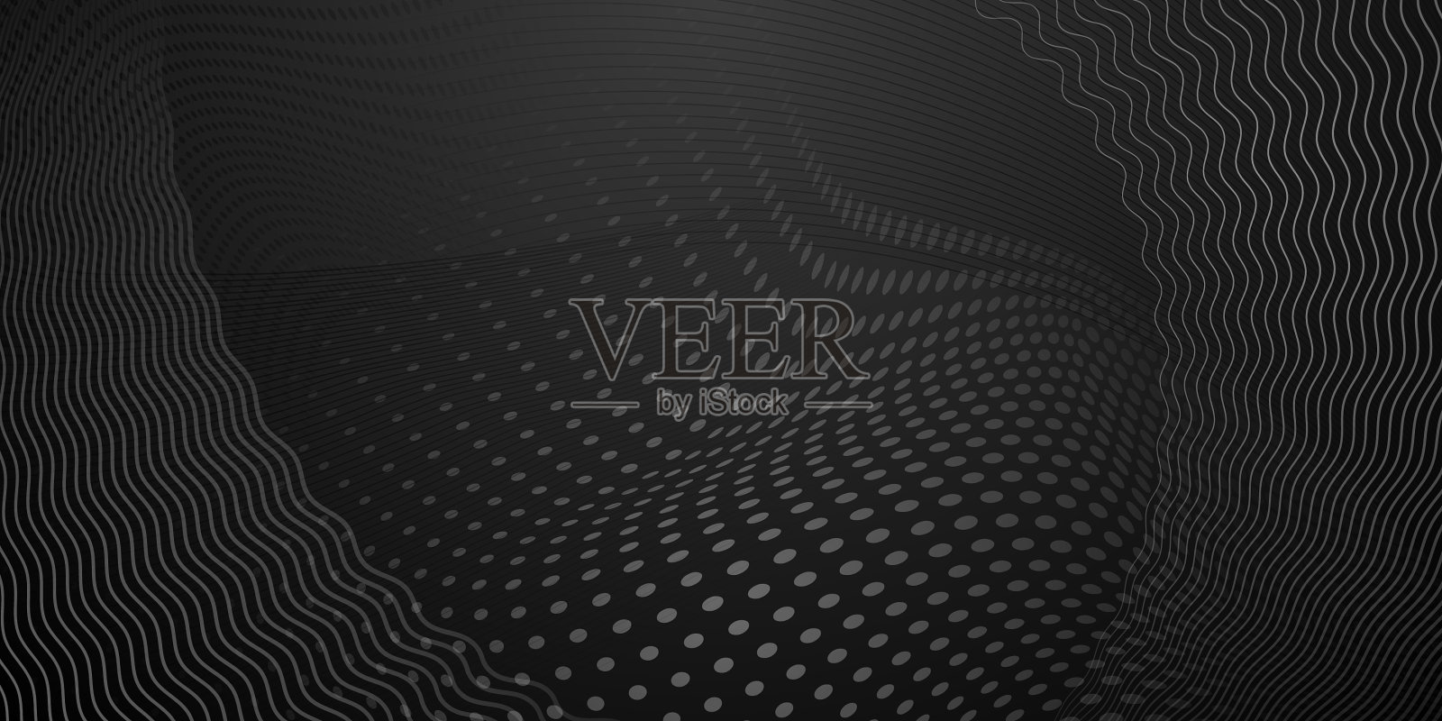 抽象背景半色调点和曲线插画图片素材