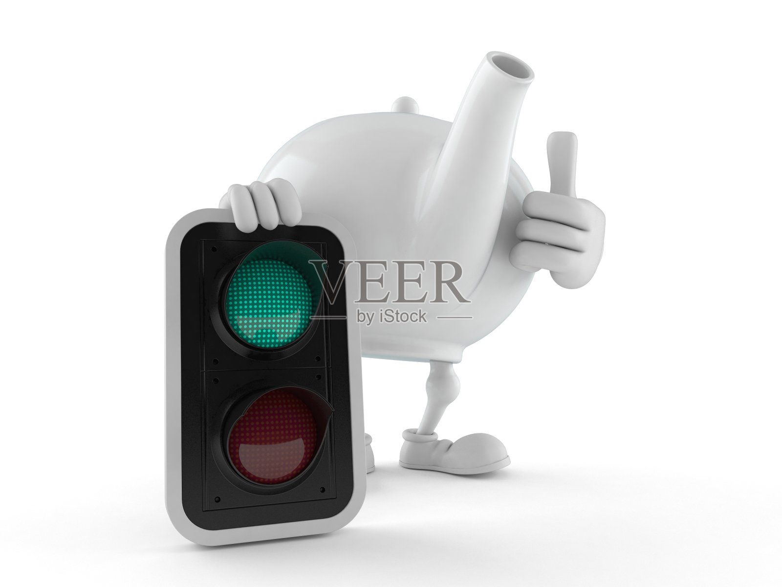 茶壶字带绿光照片摄影图片