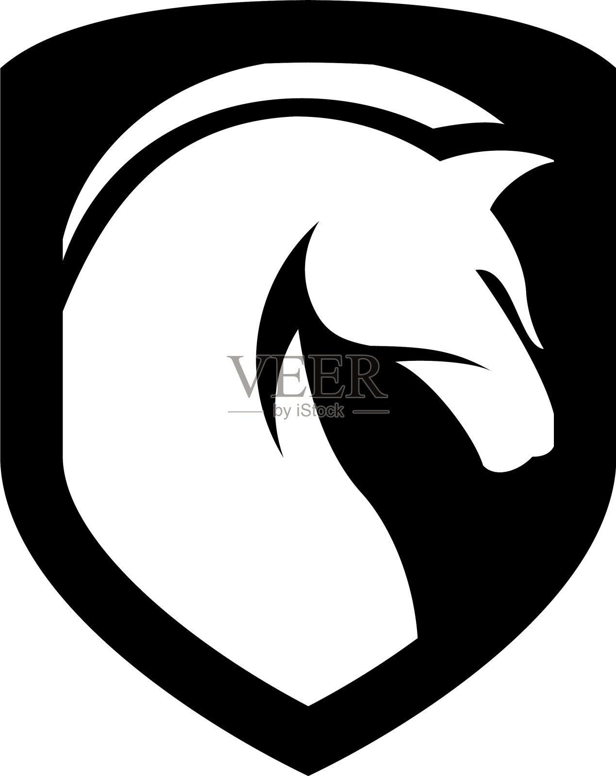 黑马标志设计插画图片素材