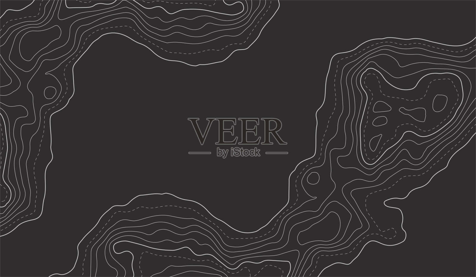 地形图等高线背景。等高线图向量。绘制地形图线。矢量抽象地形图概念与空间为您的副本。波浪横幅。颜色的几何形式插画图片素材