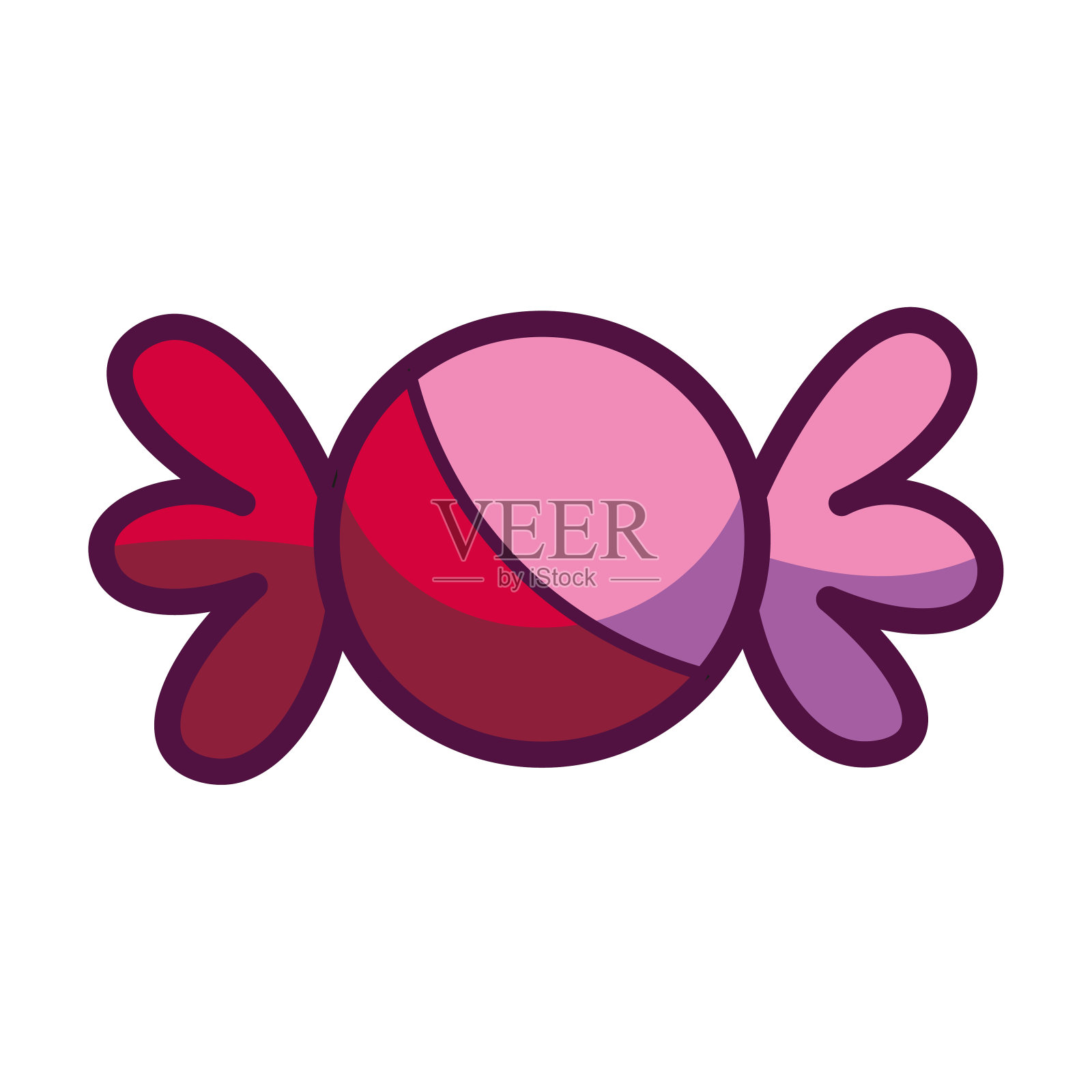 孤立的糖果图标设计元素图片