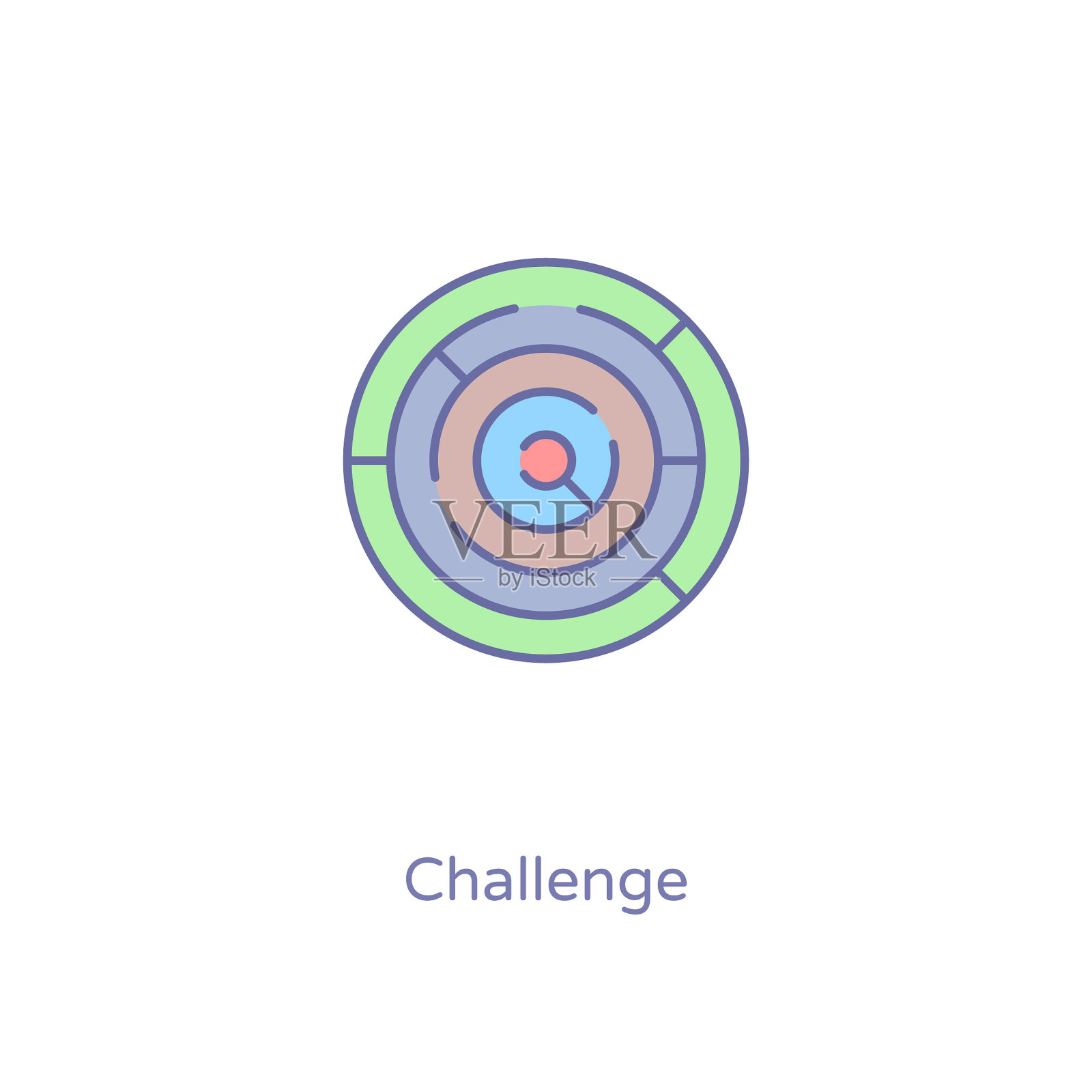 挑战图标向量。标识图标素材