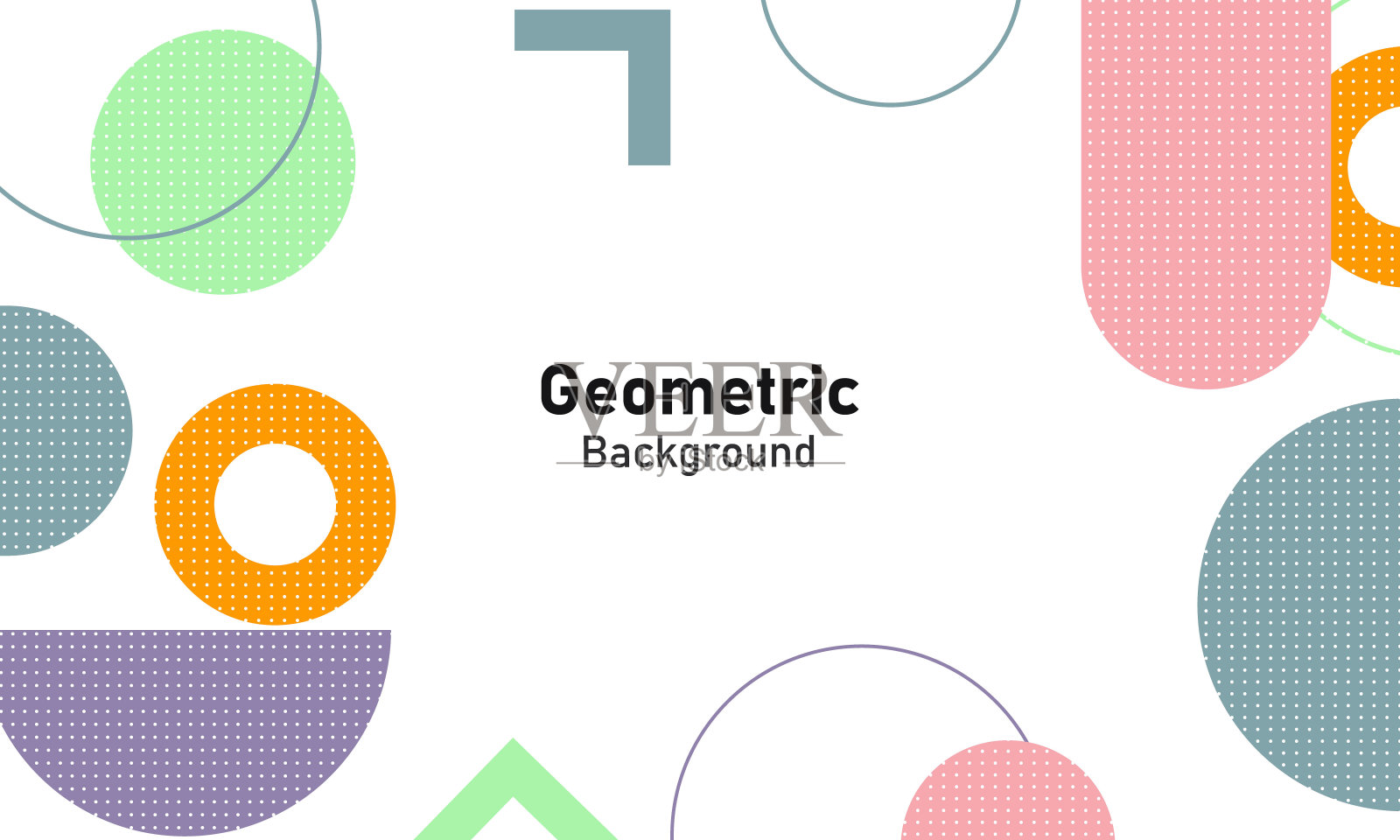 几何形状彩色背景插画图片素材