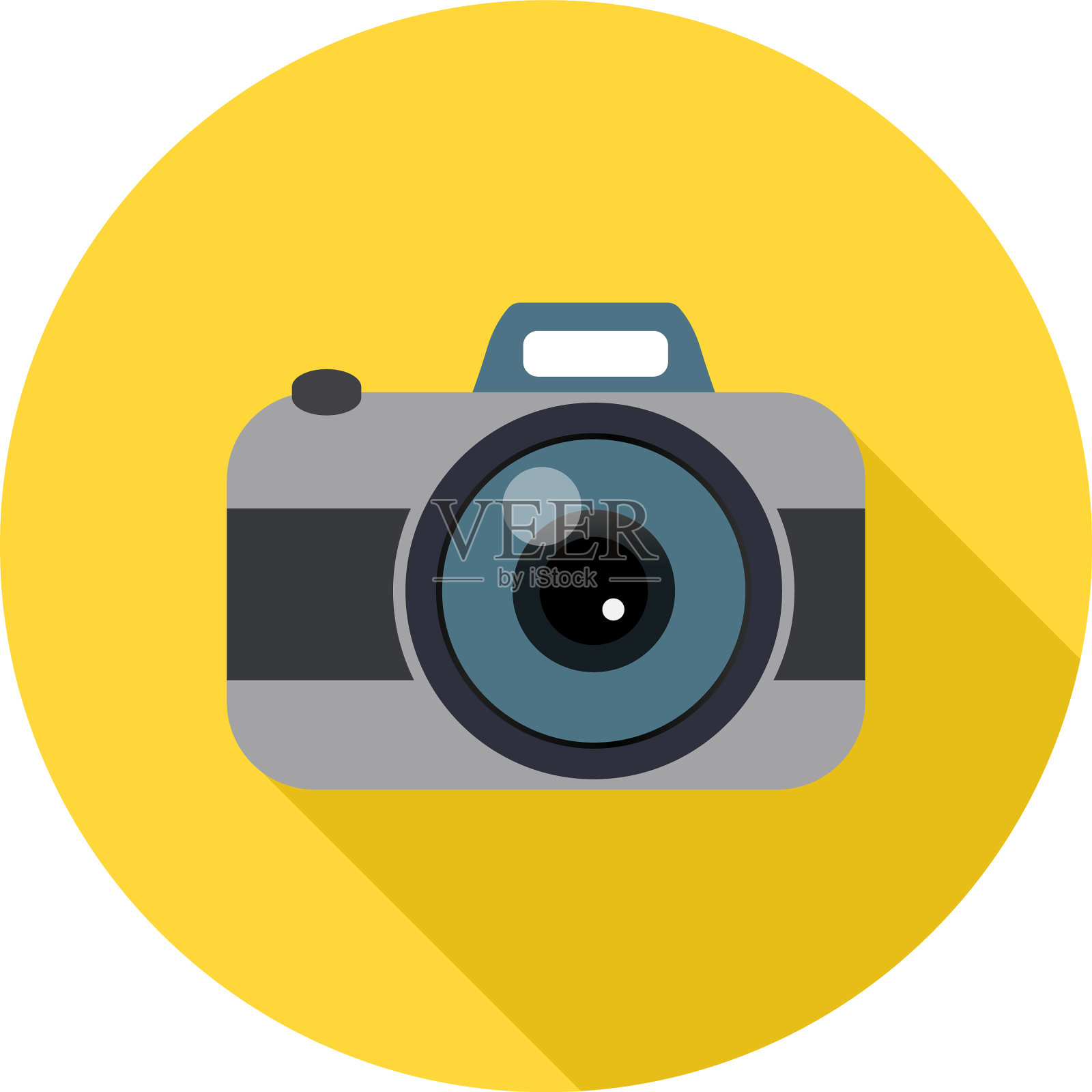 相机平面设计模板隔离图标素材