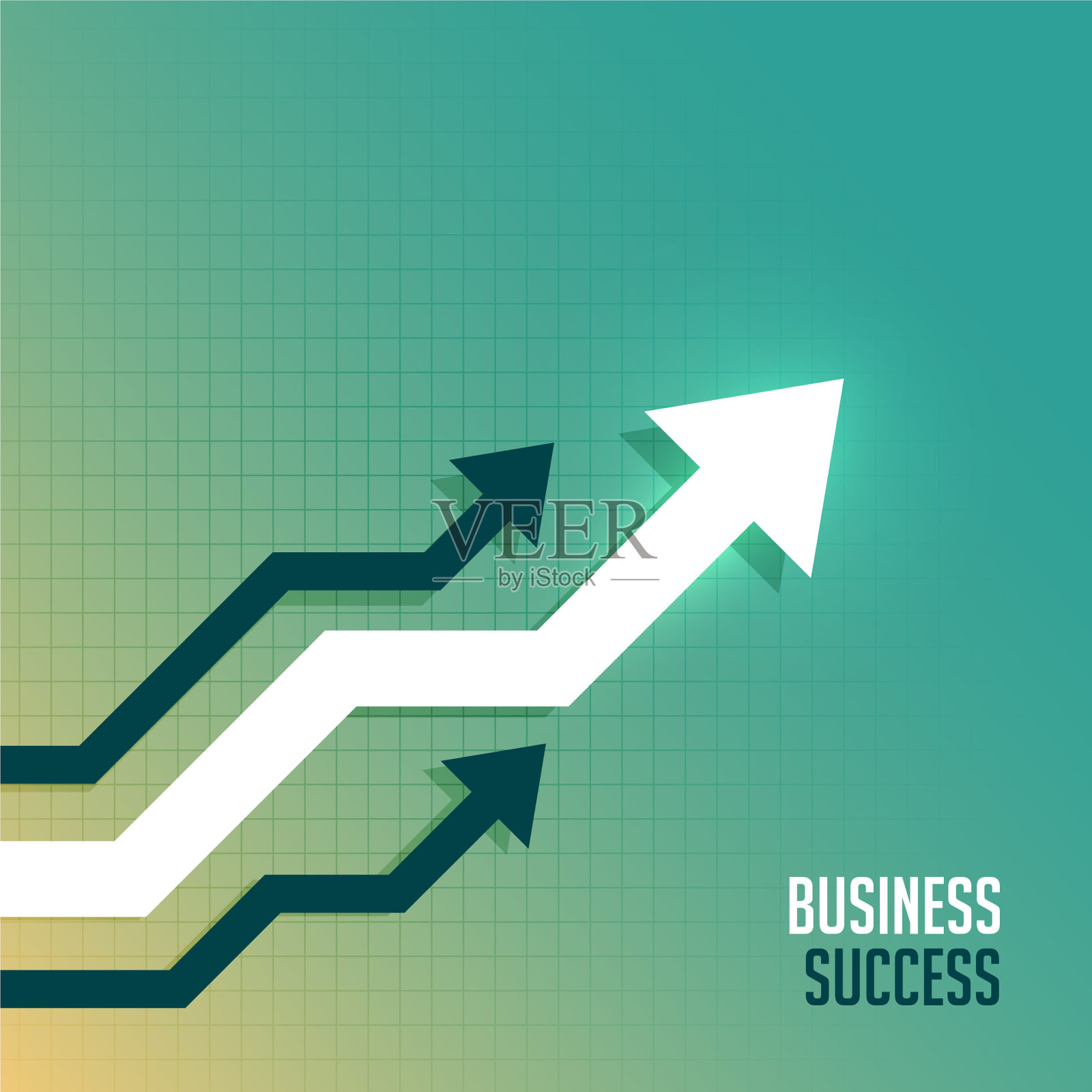 引领商业箭头向上设计模板素材