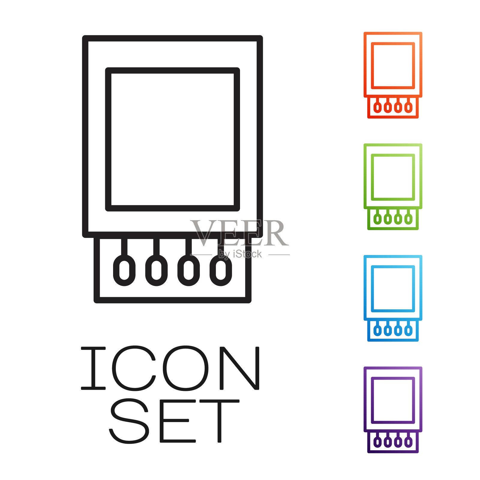 黑线打开火柴盒和火柴图标隔离图标素材