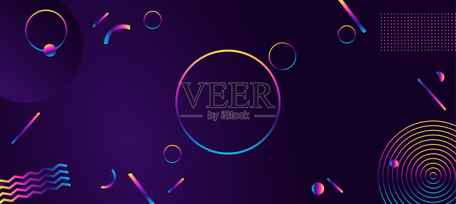 抽象几何紫外背景。现代的风格。插画图片素材