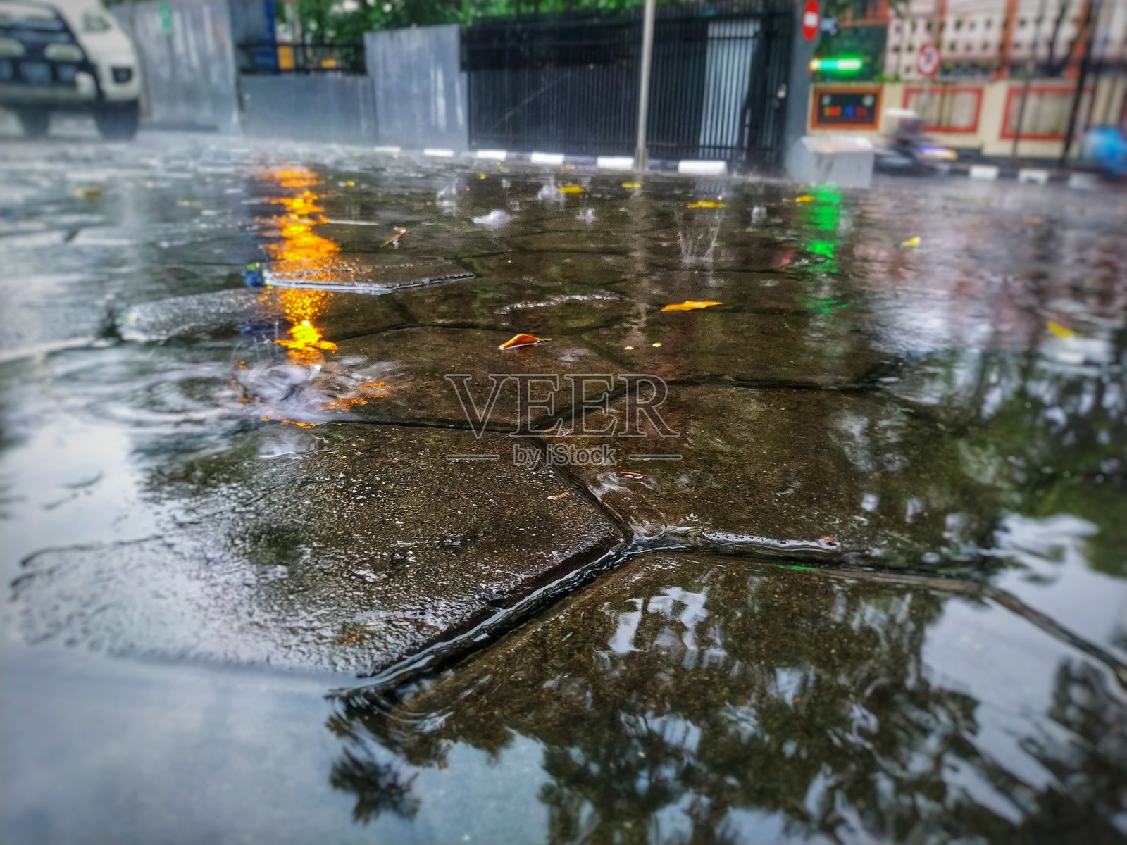 降雨照片摄影图片