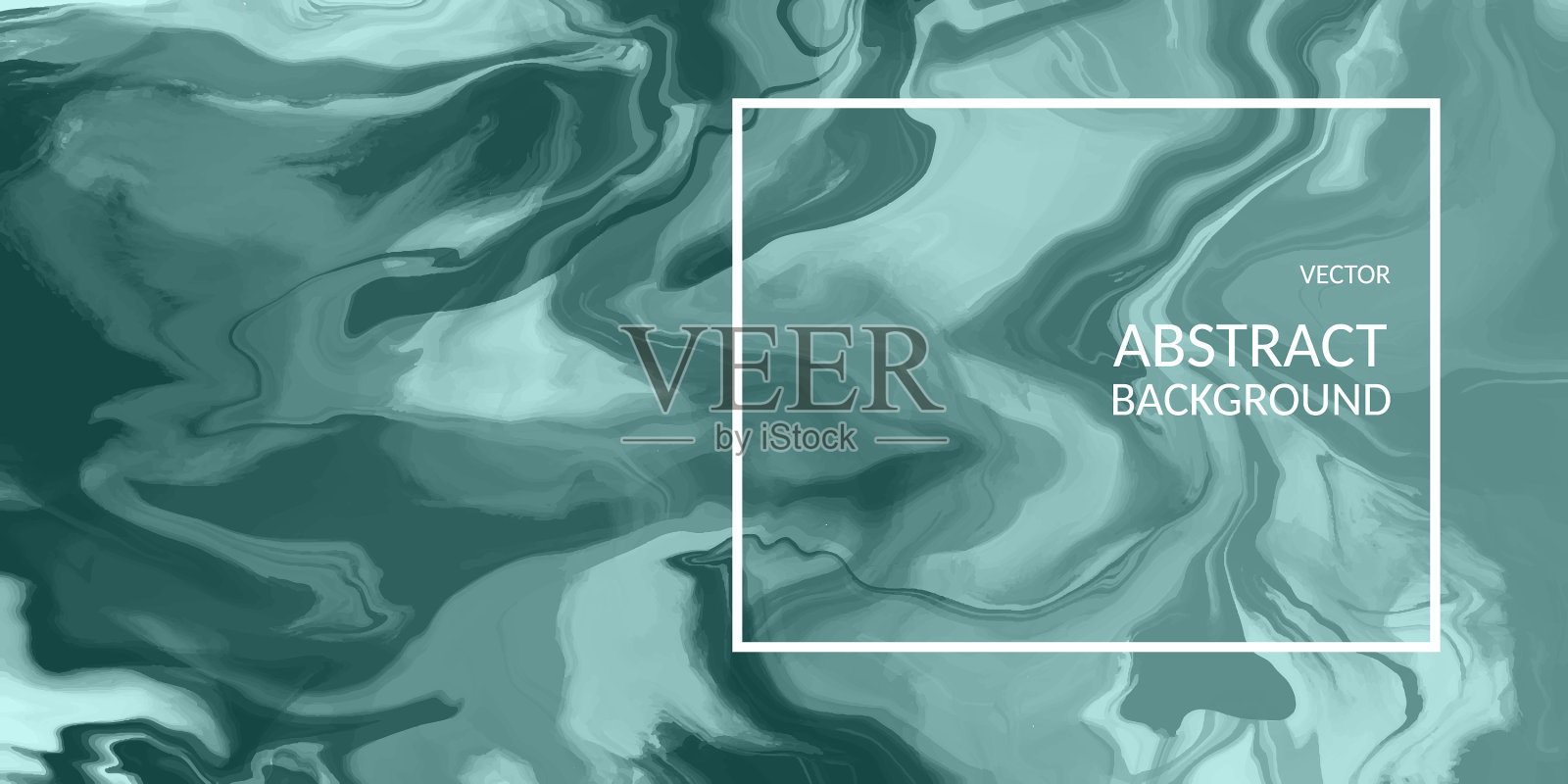 大理石纹理抽象，颜色绿色插画图片素材