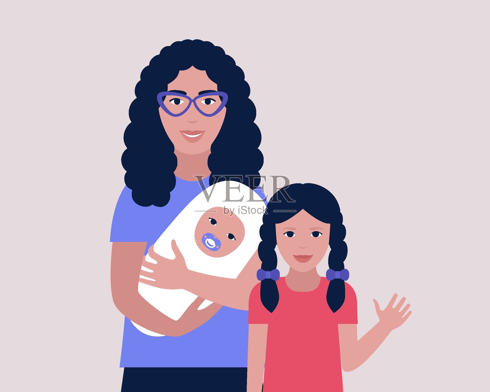 妈妈。插画图片素材