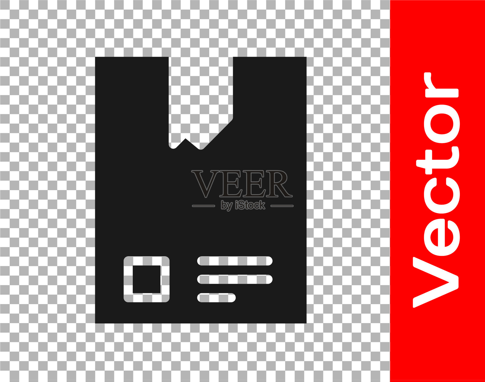 黑袋咖啡豆图标孤立插画图片素材