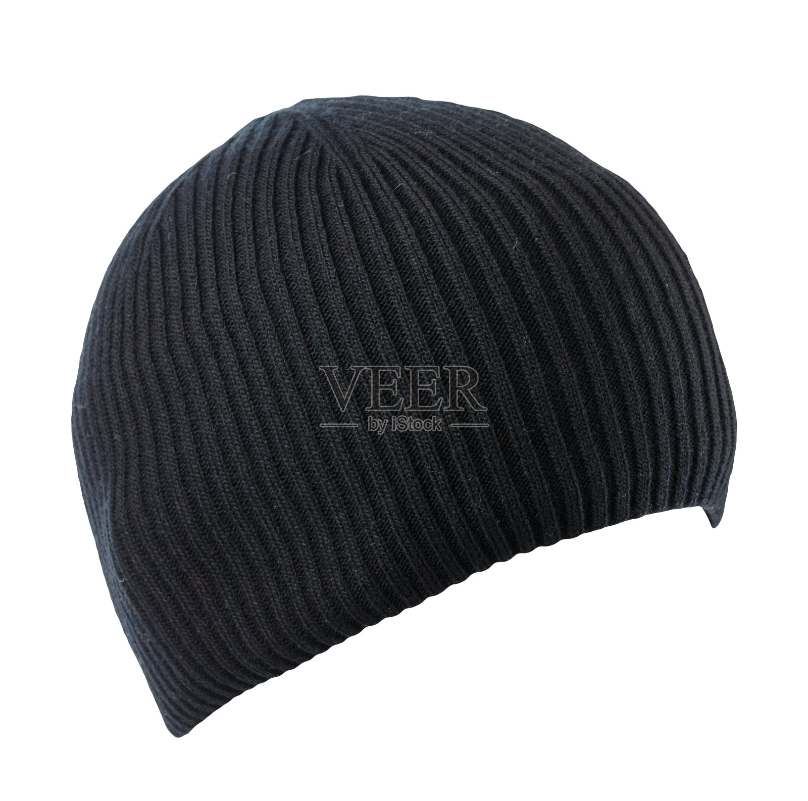 编织的帽子孤立在一个白色的背景。时髦的帽子。休闲风格的时尚配饰照片摄影图片