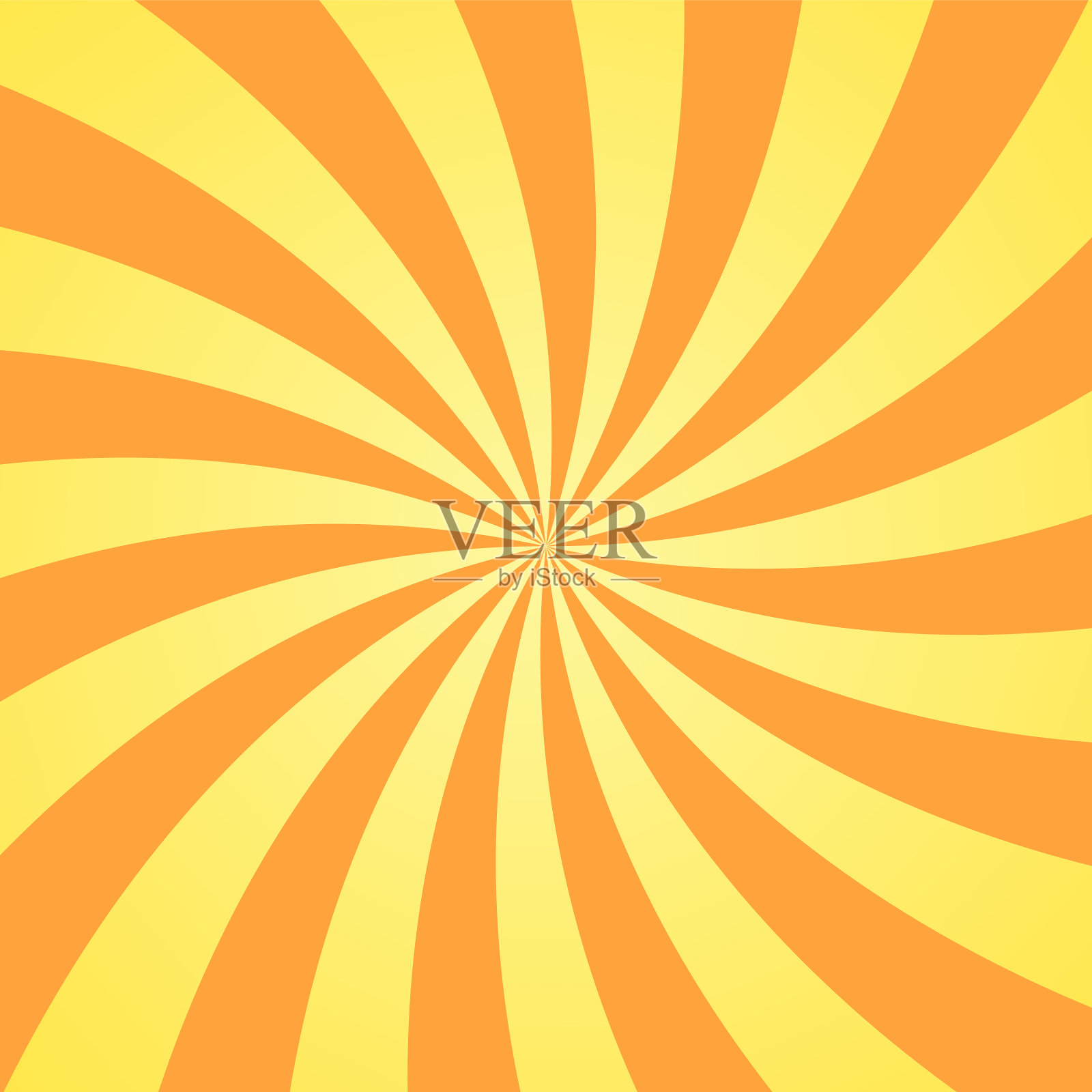 阳光背景黄橙色辐射太阳插画图片素材