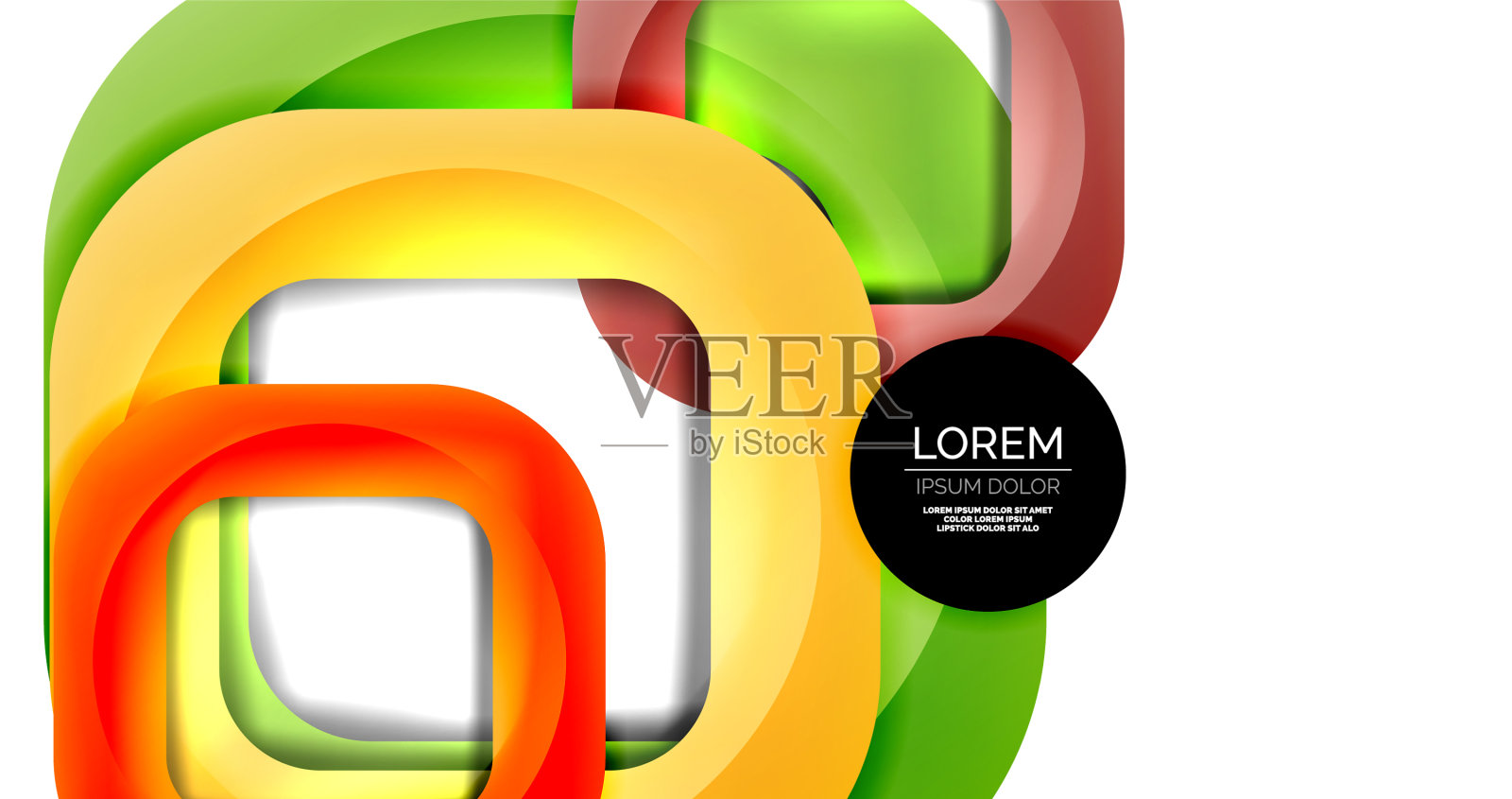 正方形几何抽象背景设计元素图片