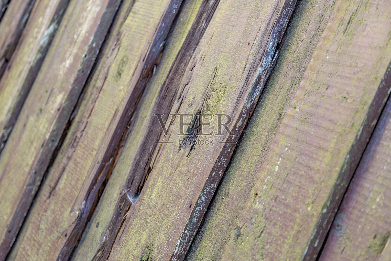 花园里的墙由天然木板制成照片摄影图片