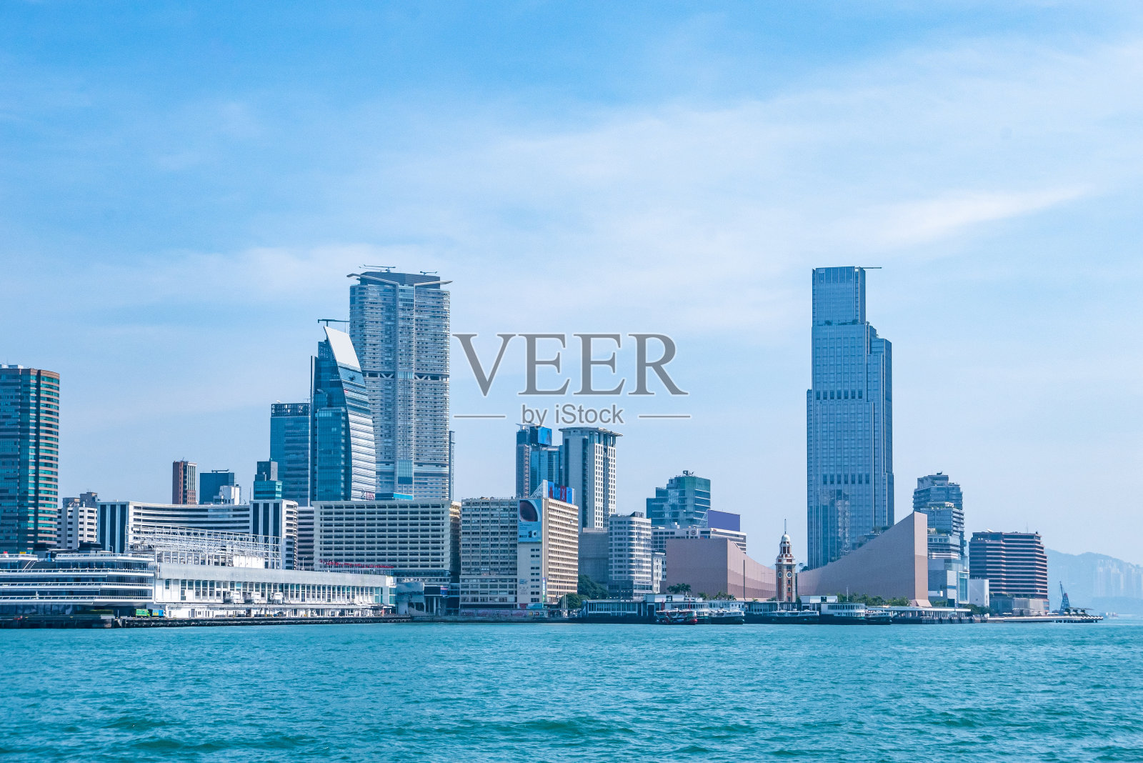 香港西九龙现代摩天楼照片摄影图片