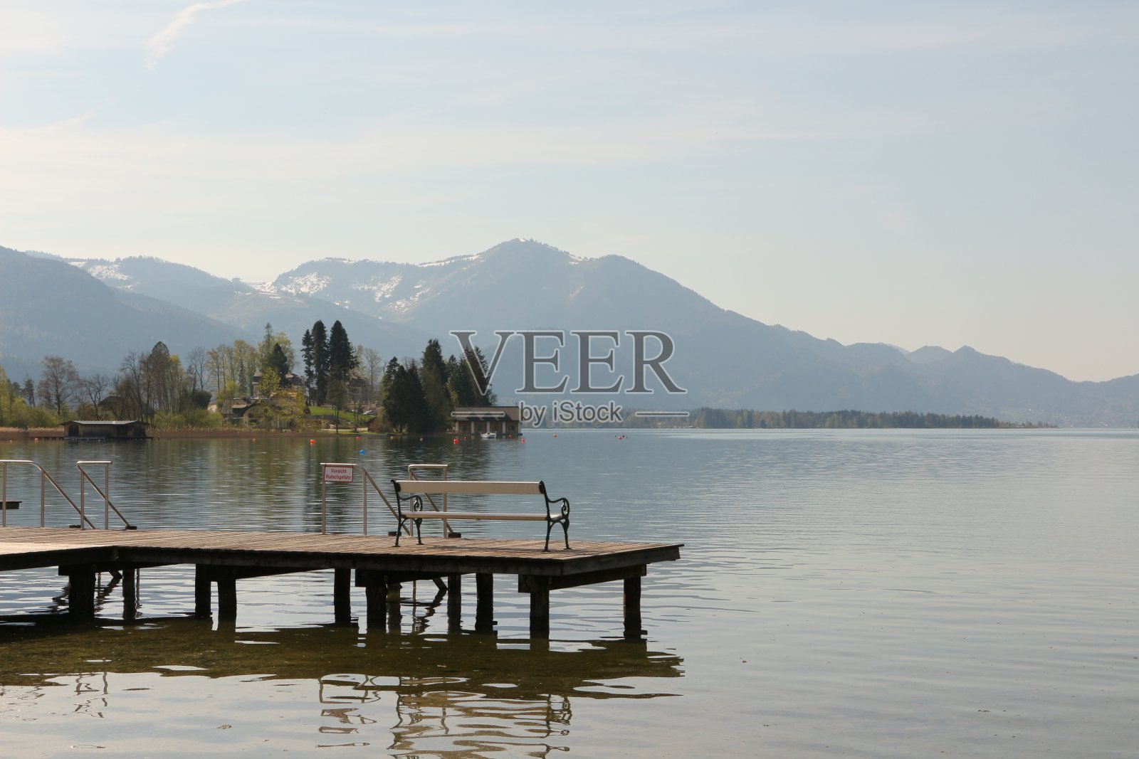 沃尔夫冈湖上的Strobl印象照片摄影图片