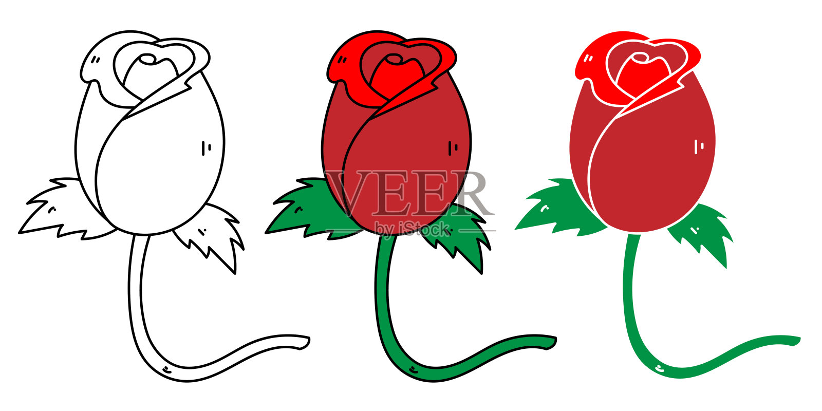 花卉手绘设计矢量插画图片素材