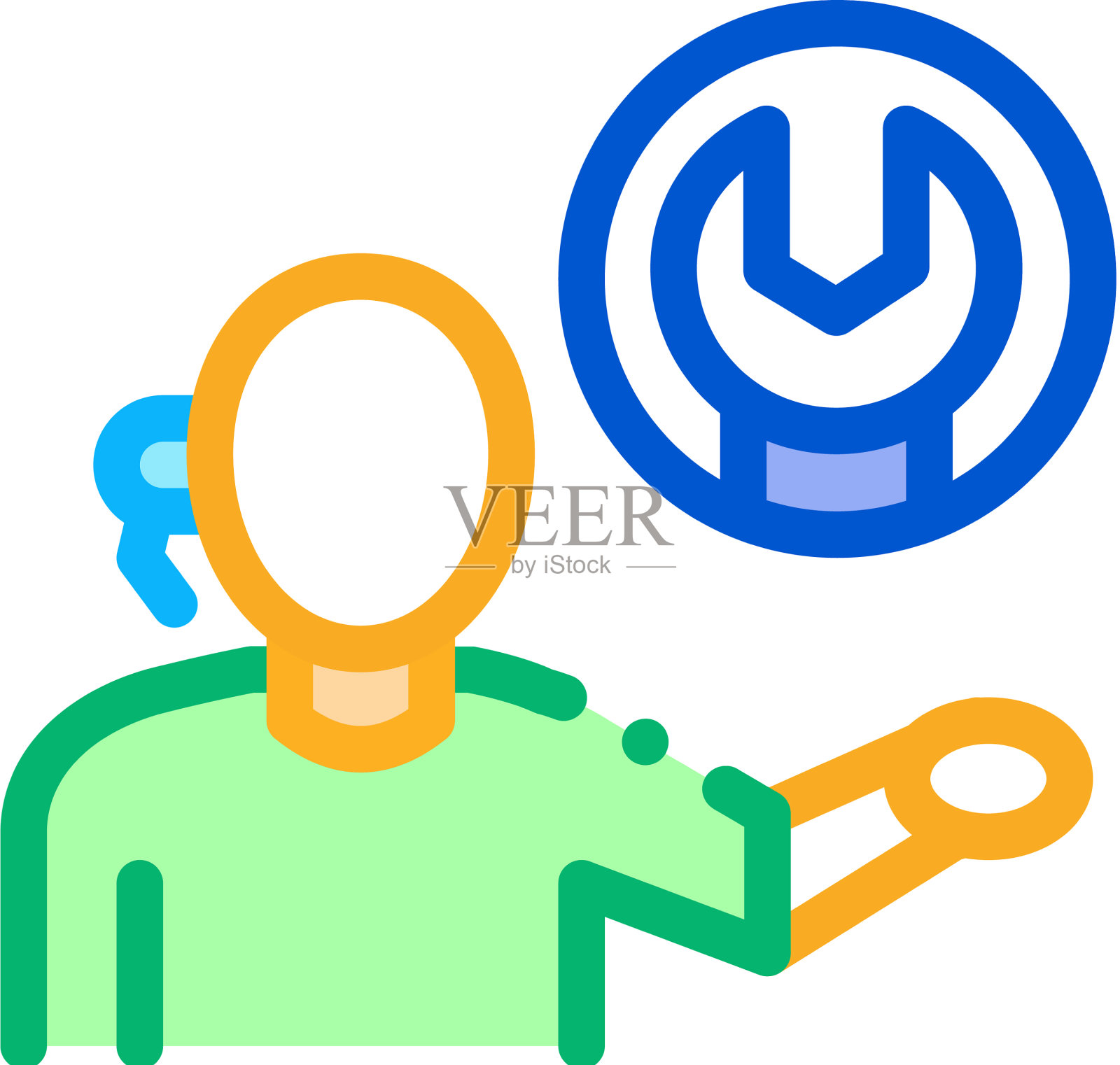 联系帮助设置问题图标大纲图标素材