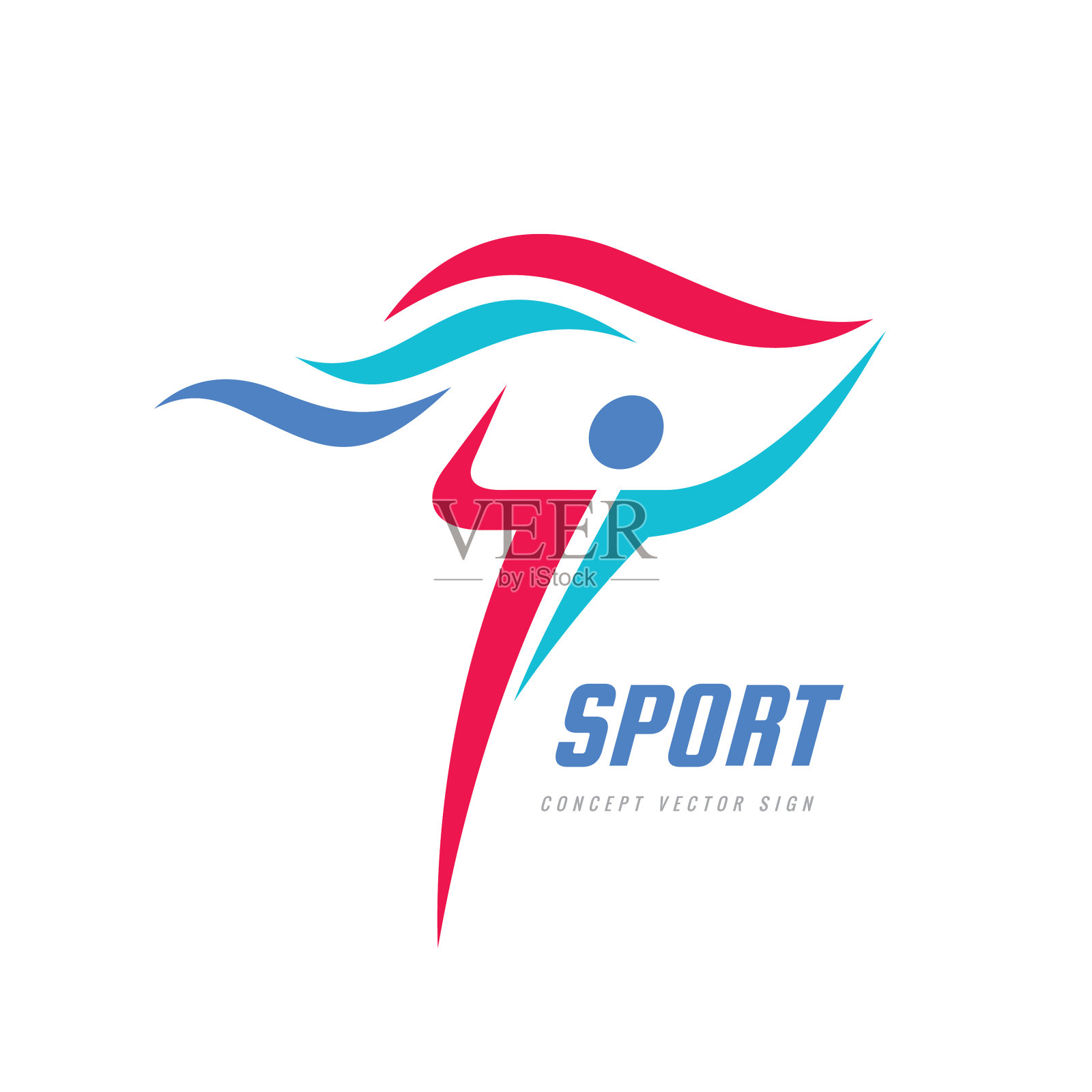 运动健身-企业概念标志设计元素图片