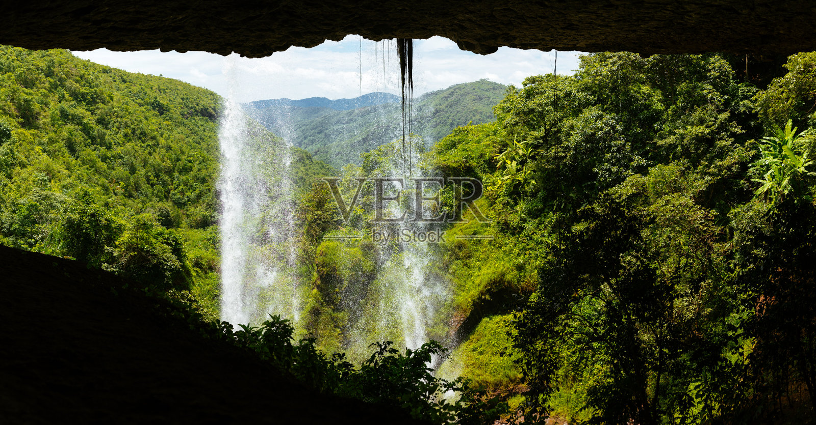 卡波洛圭瀑布照片摄影图片