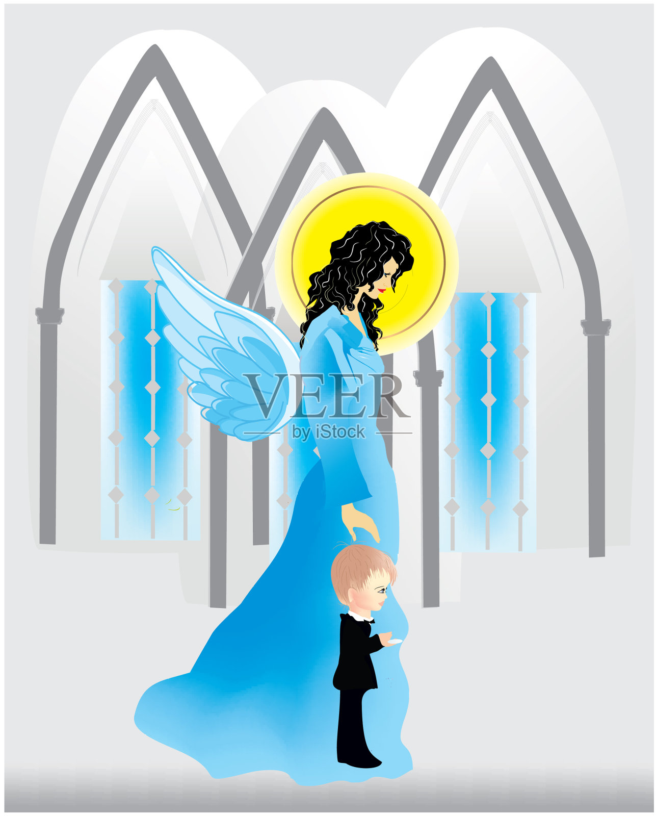 第一次圣餐插画图片素材