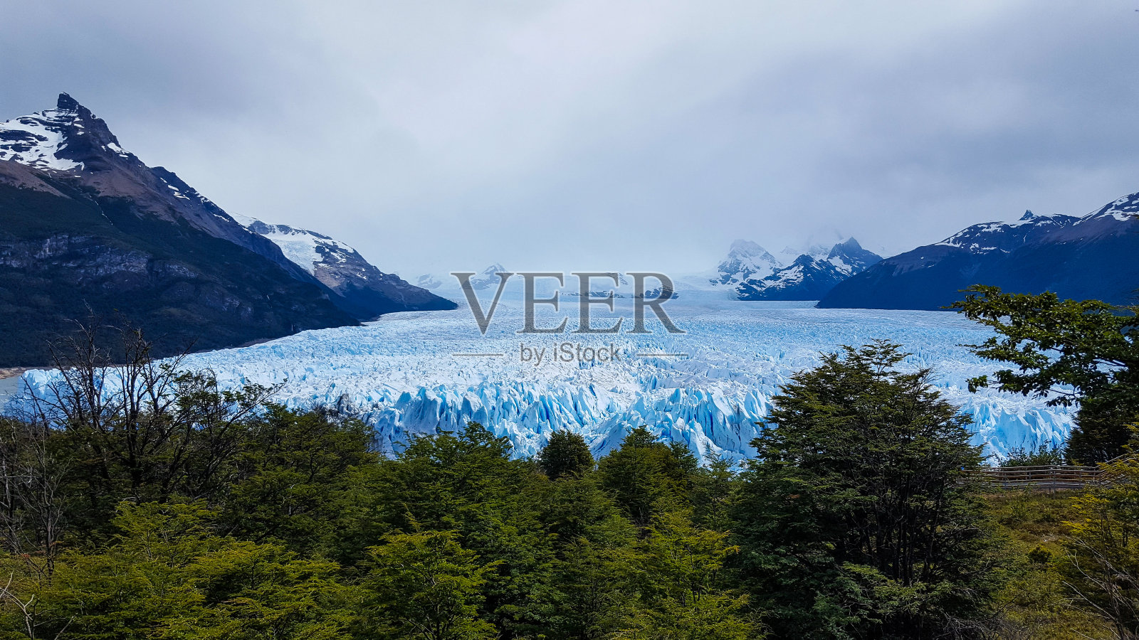 自然冰川的高海拔视图照片摄影图片