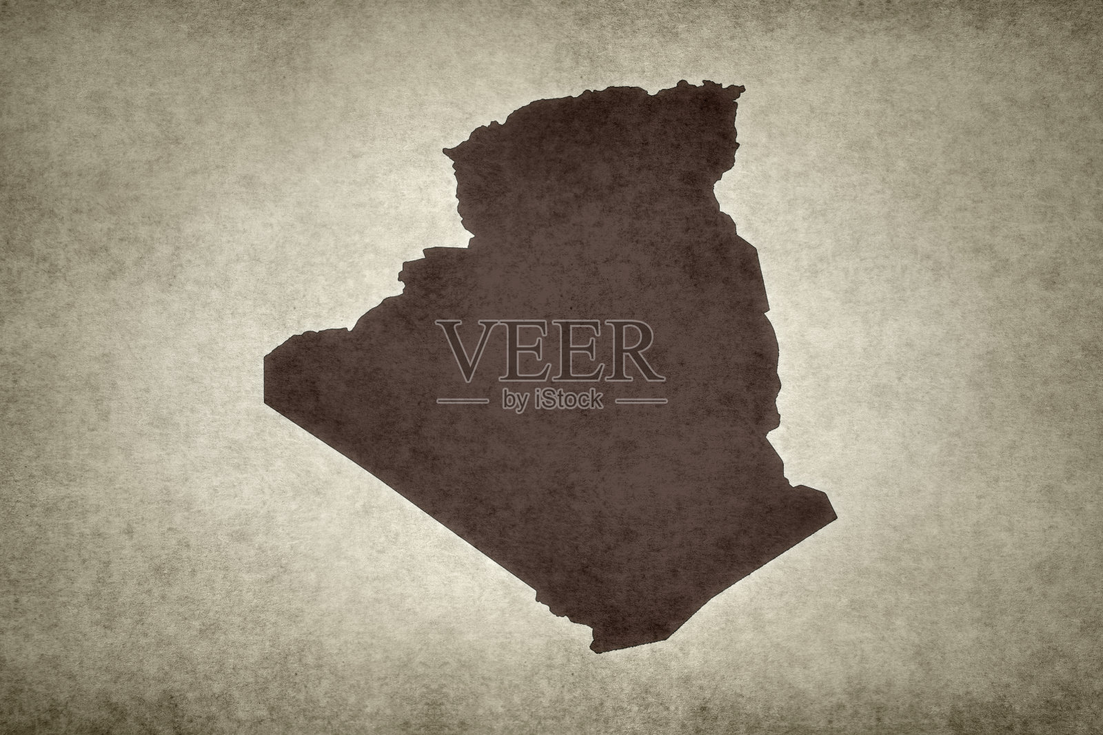 阿尔及利亚的Grunge地图照片摄影图片