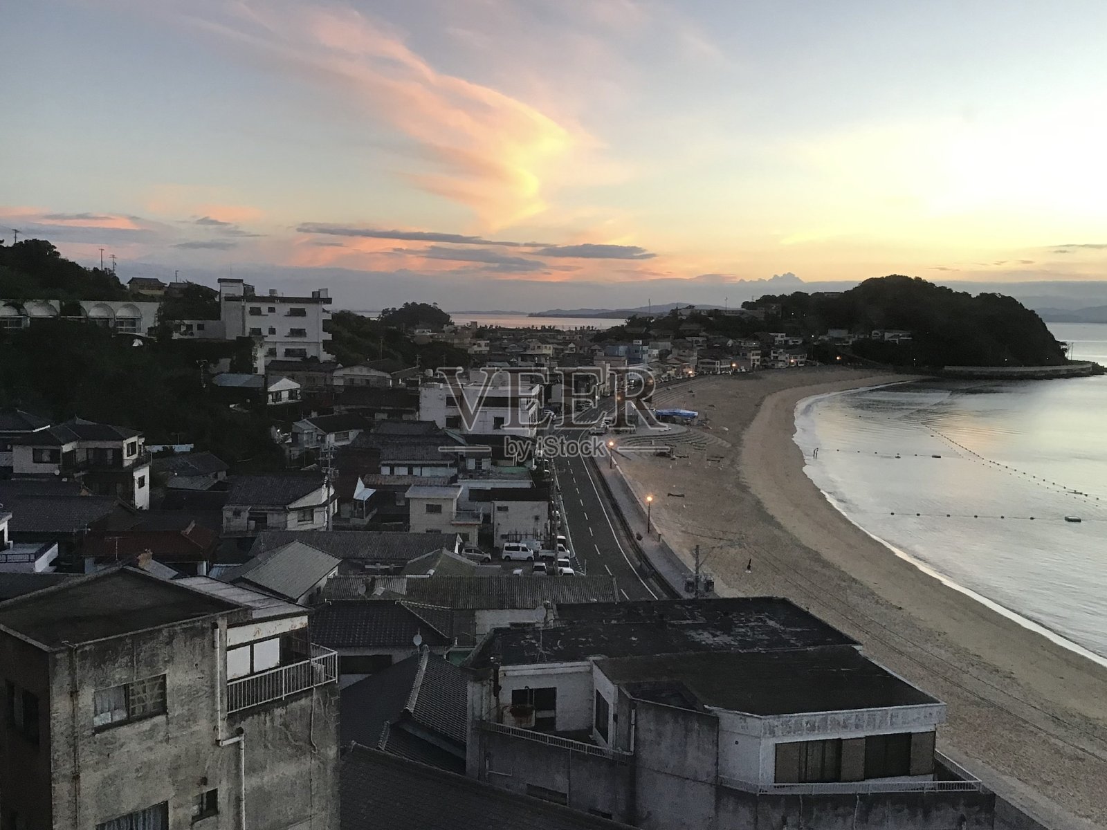 上午的shininojima太阳海滩照片摄影图片