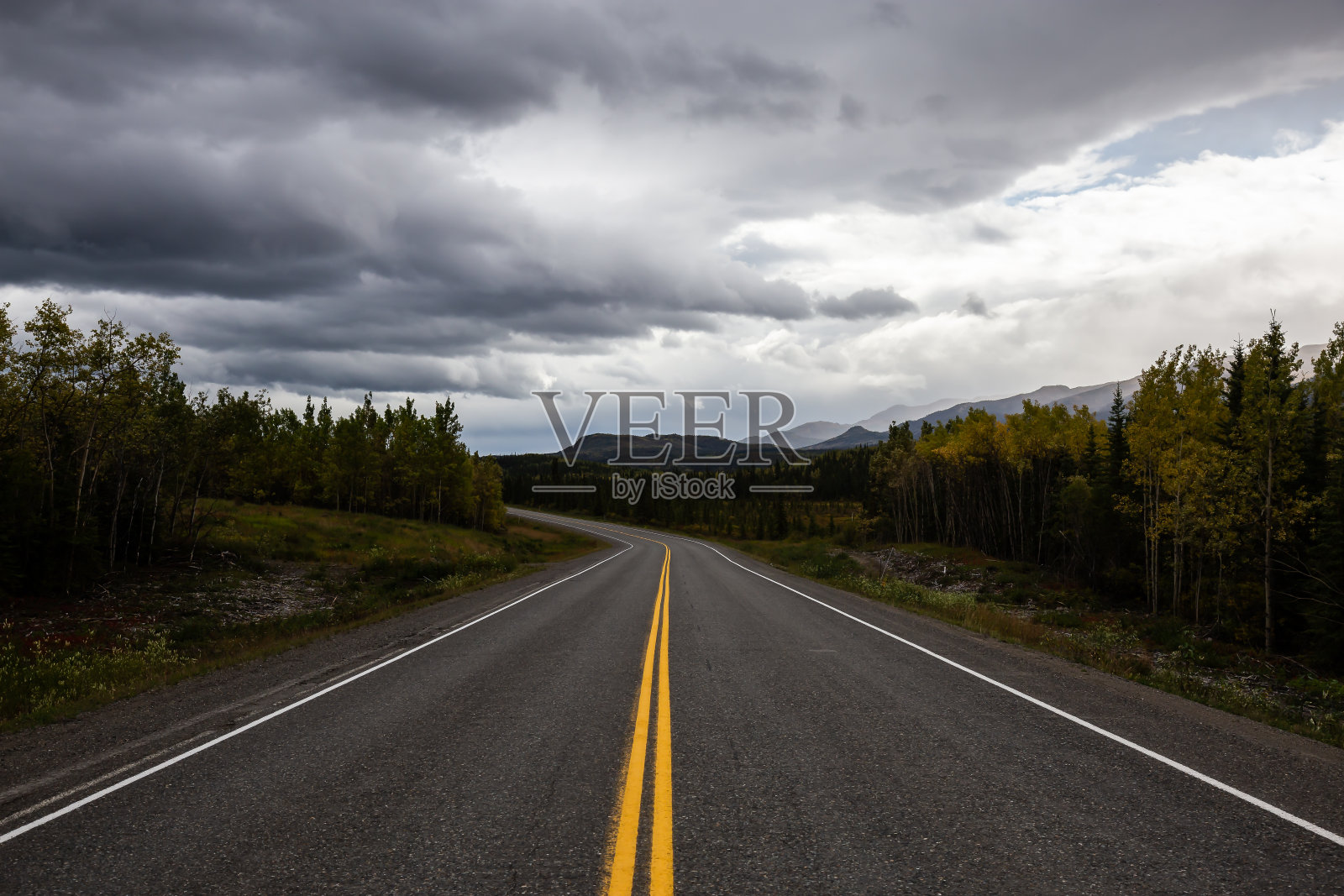 加拿大风光公路照片摄影图片