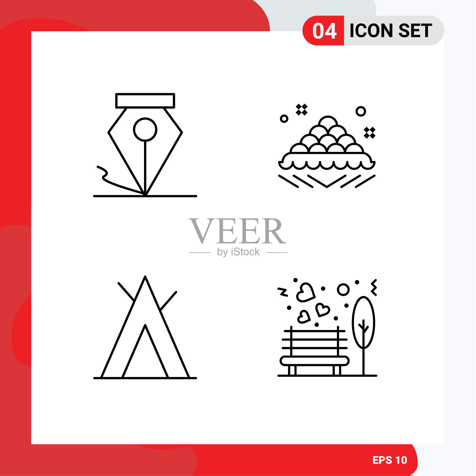 4线概念为网站移动和应用程序插画图片素材