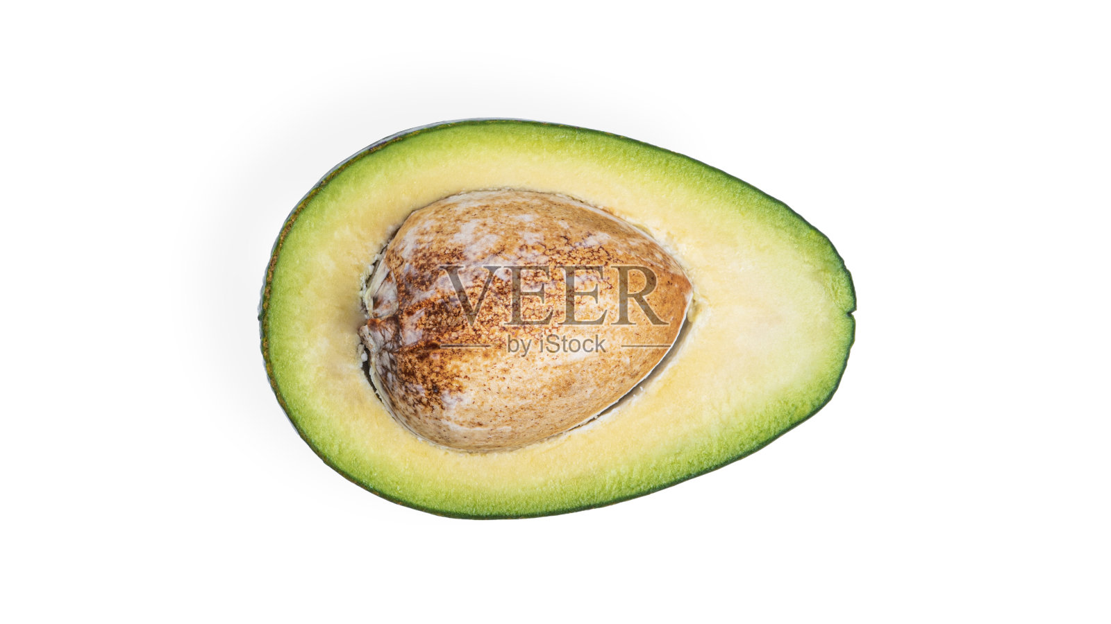 白色背景上的牛油果照片摄影图片