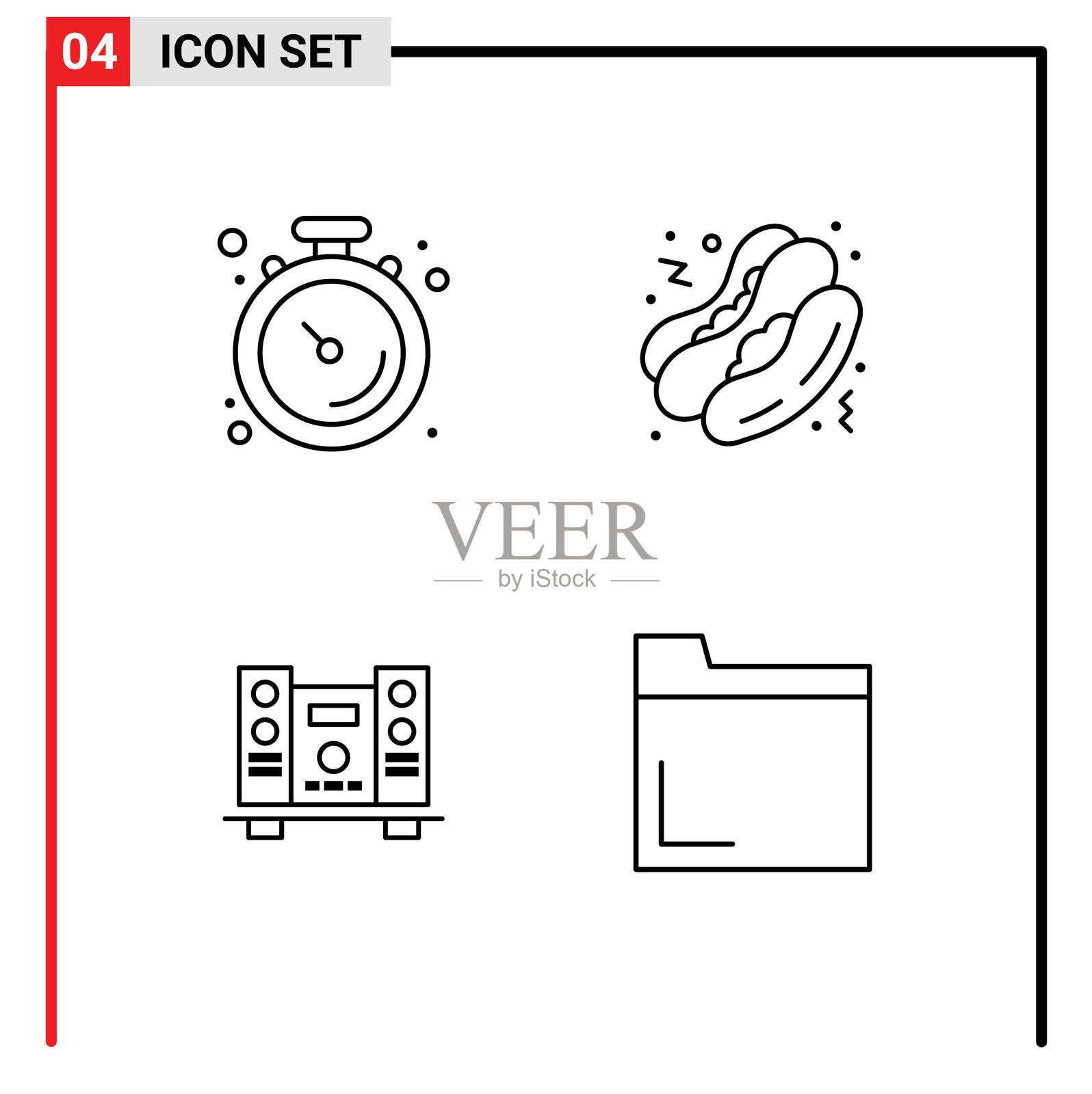 设置4商业填充线平面颜色包插画图片素材