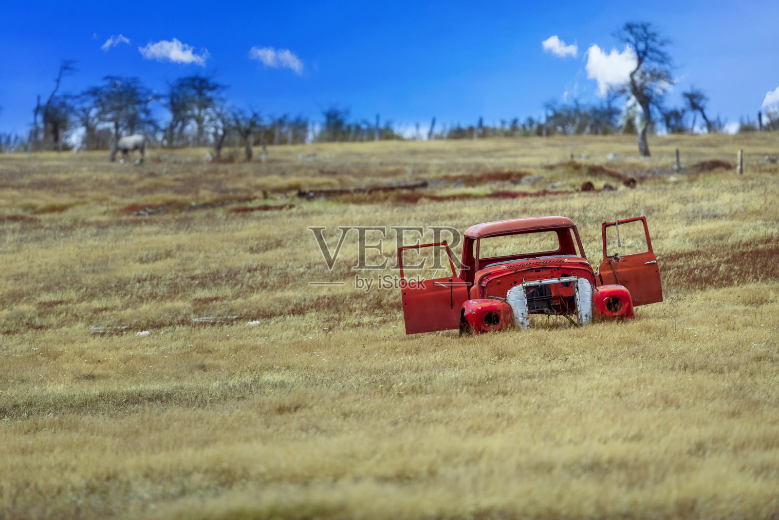 车在巴塔哥尼亚撞车了照片摄影图片