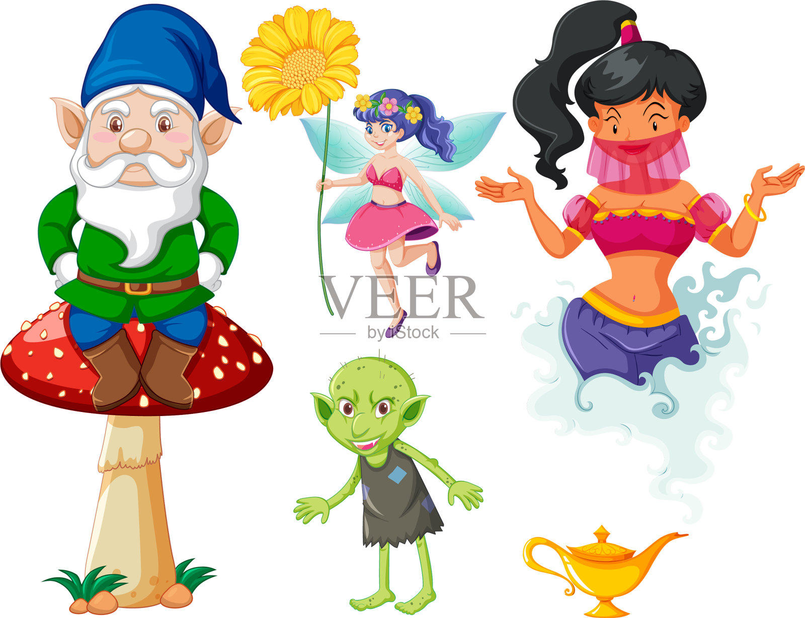 设定童话奇幻卡通人物设计元素图片