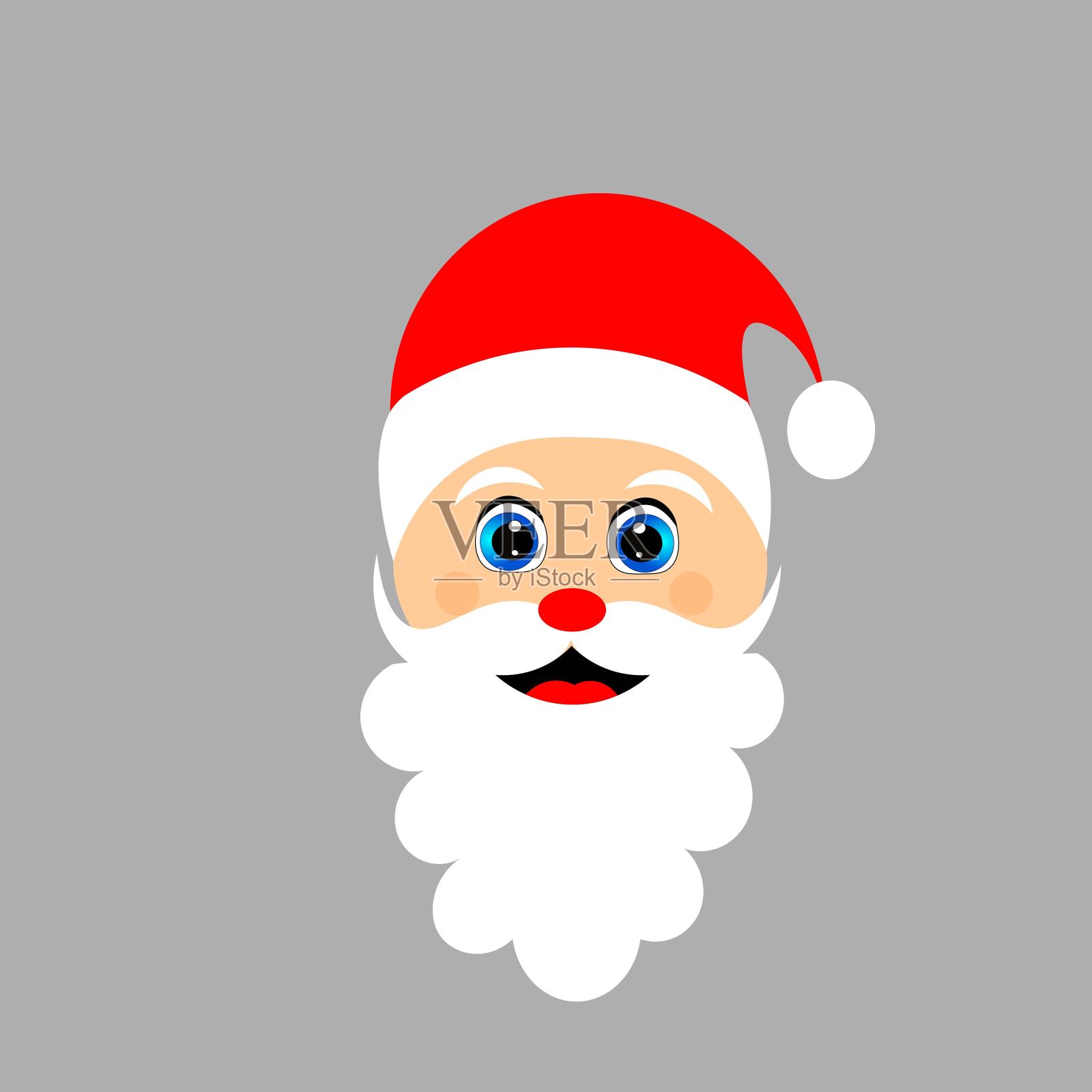 圣诞老人插画，圣诞快乐向量插画图片素材