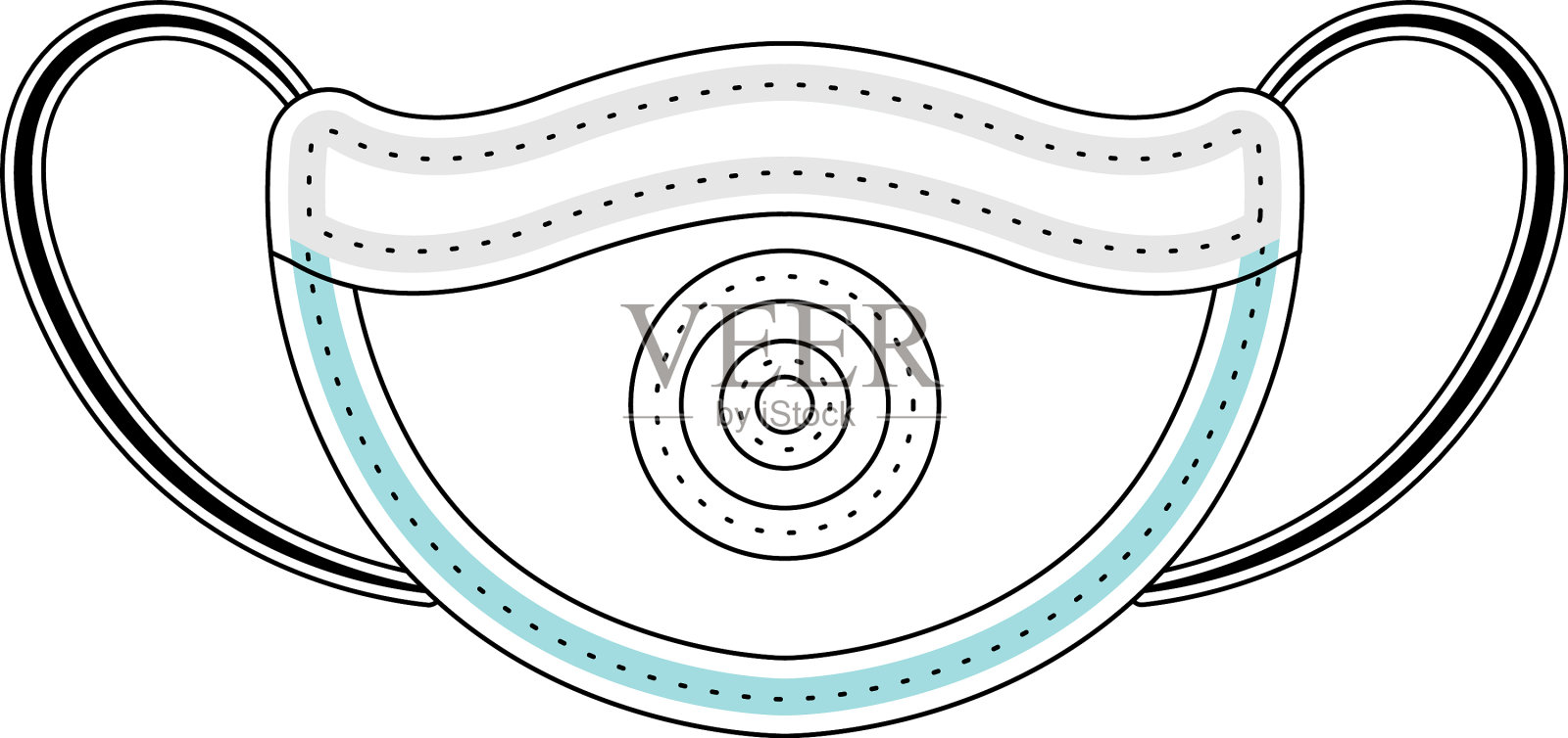 n95口罩图标插画图片素材