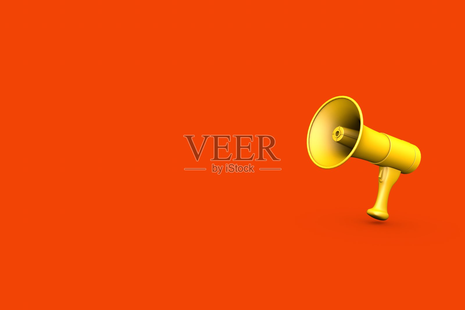 3 d黄色扩音器照片摄影图片