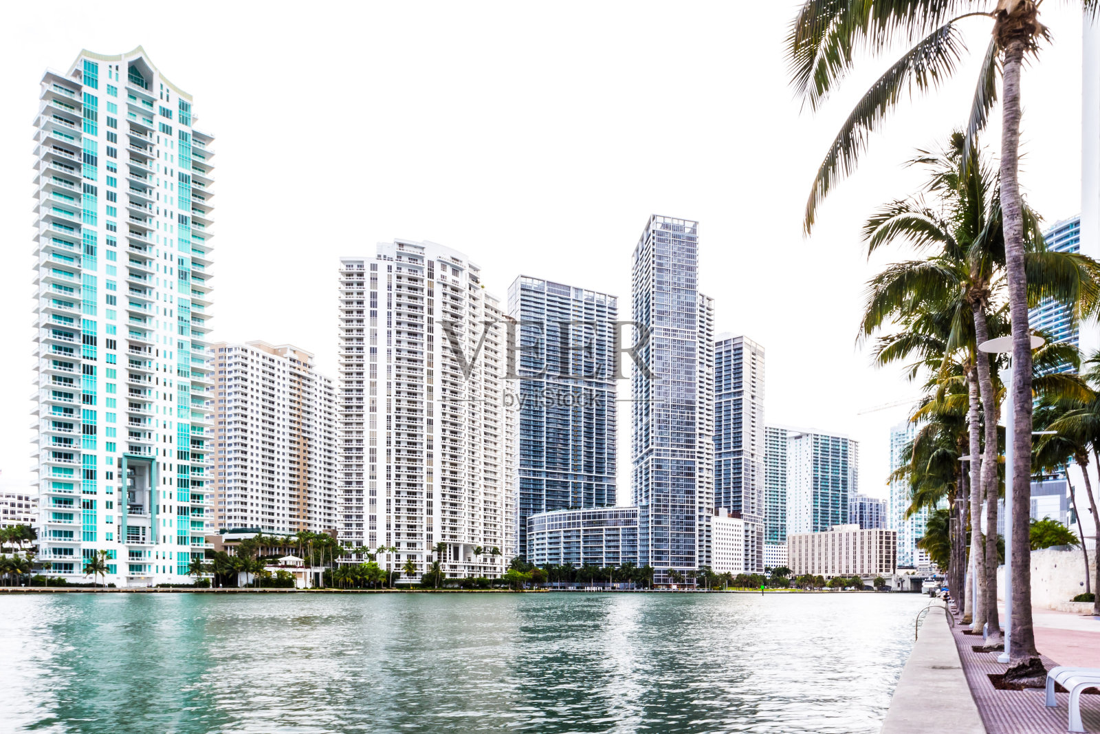 迈阿密河视图照片摄影图片