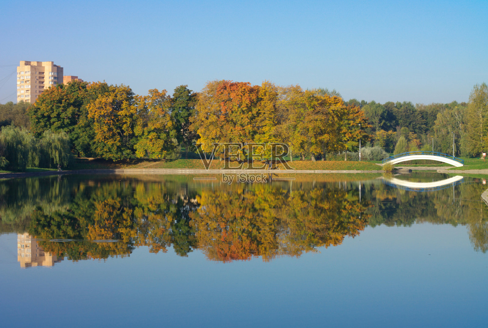 金秋公园照片摄影图片