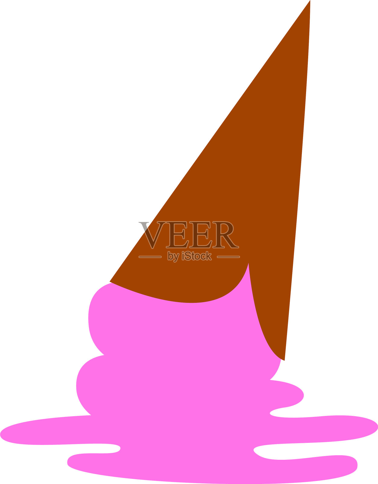 落在白色背景上的冰淇淋设计元素图片