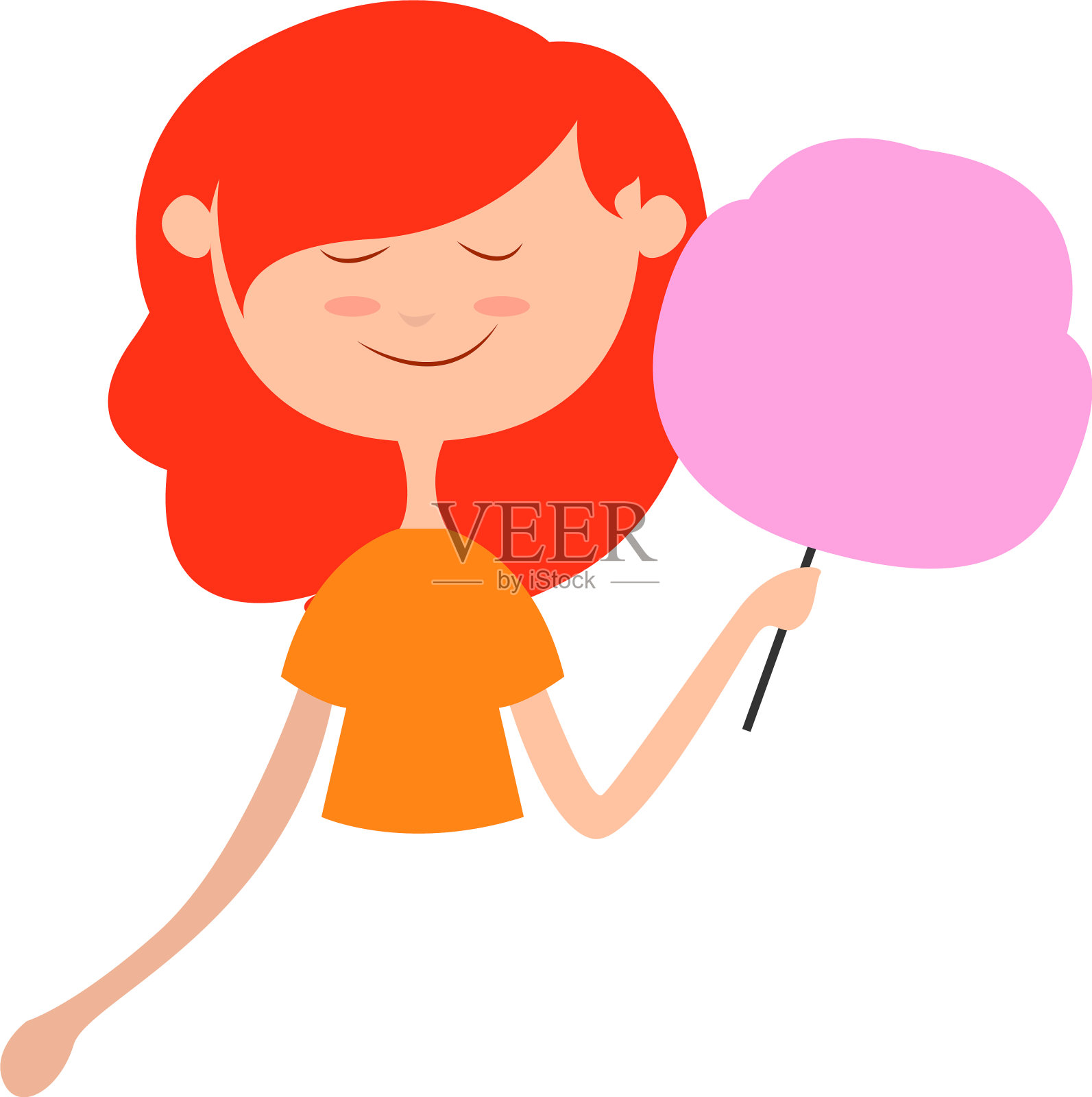 白色背景上的棉花糖设计元素图片