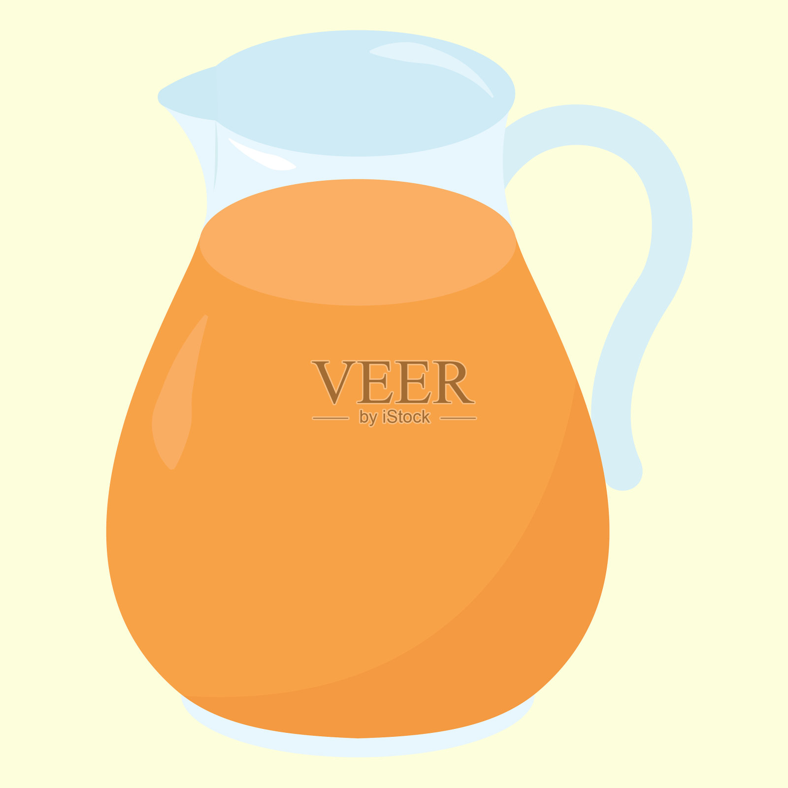 白底柠檬水设计元素图片