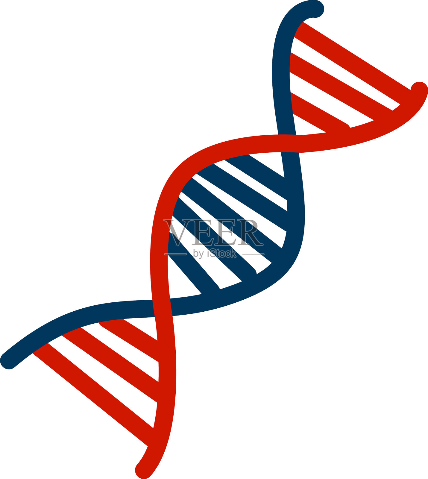 白色背景上的DNA设计元素图片