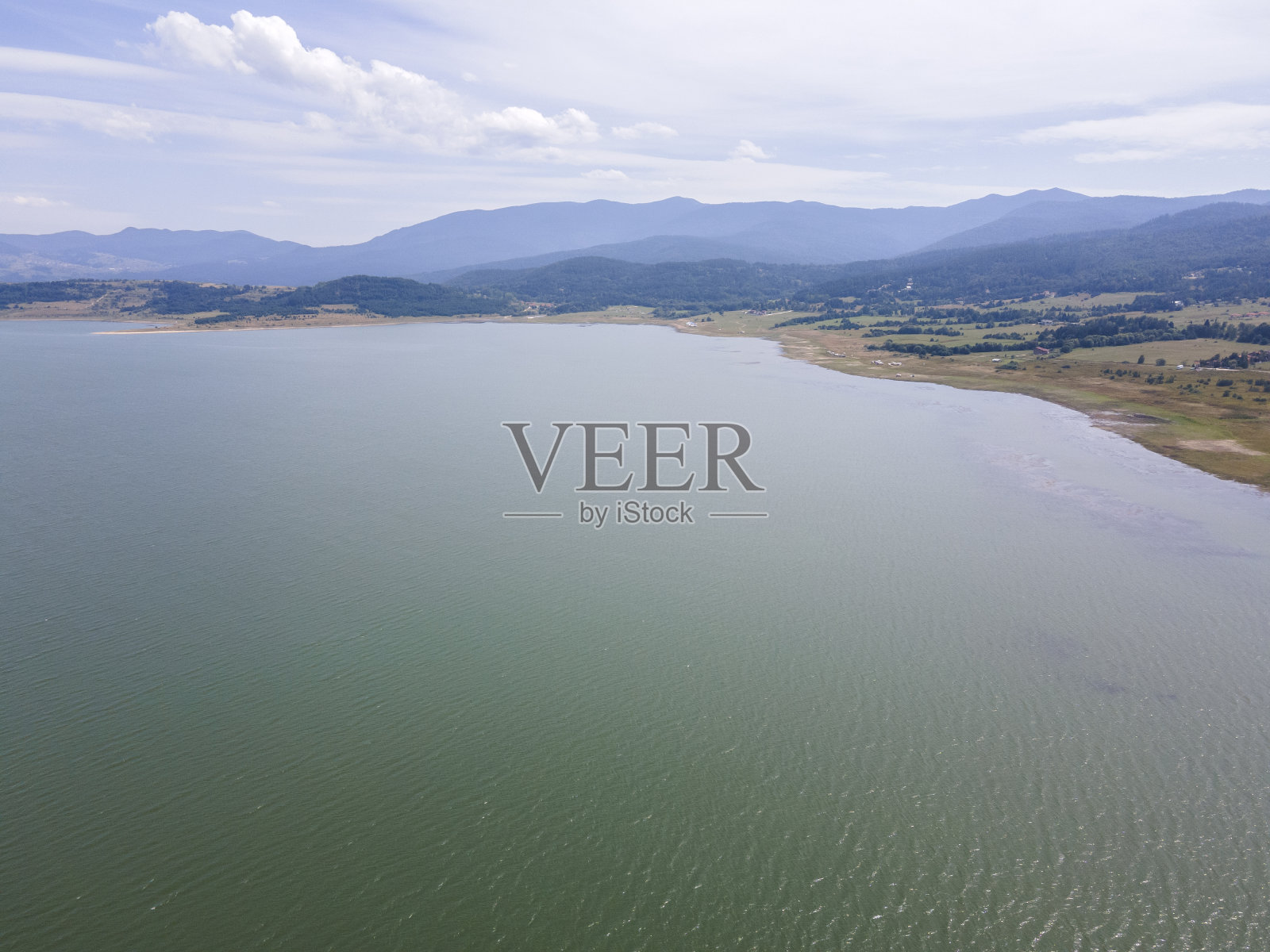 保加利亚巴塔克水库鸟瞰图照片摄影图片