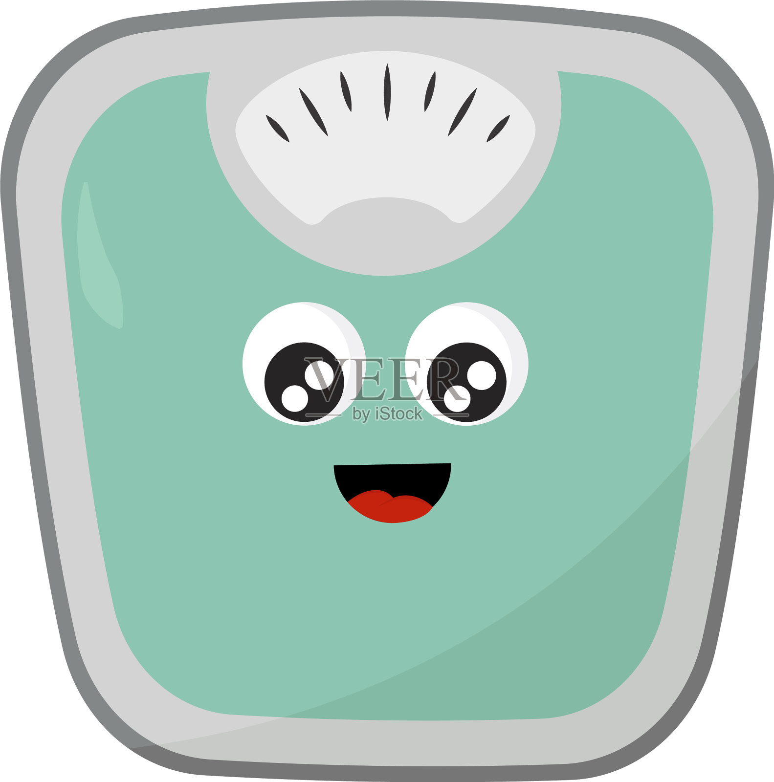 白色背景上的称重机设计元素图片