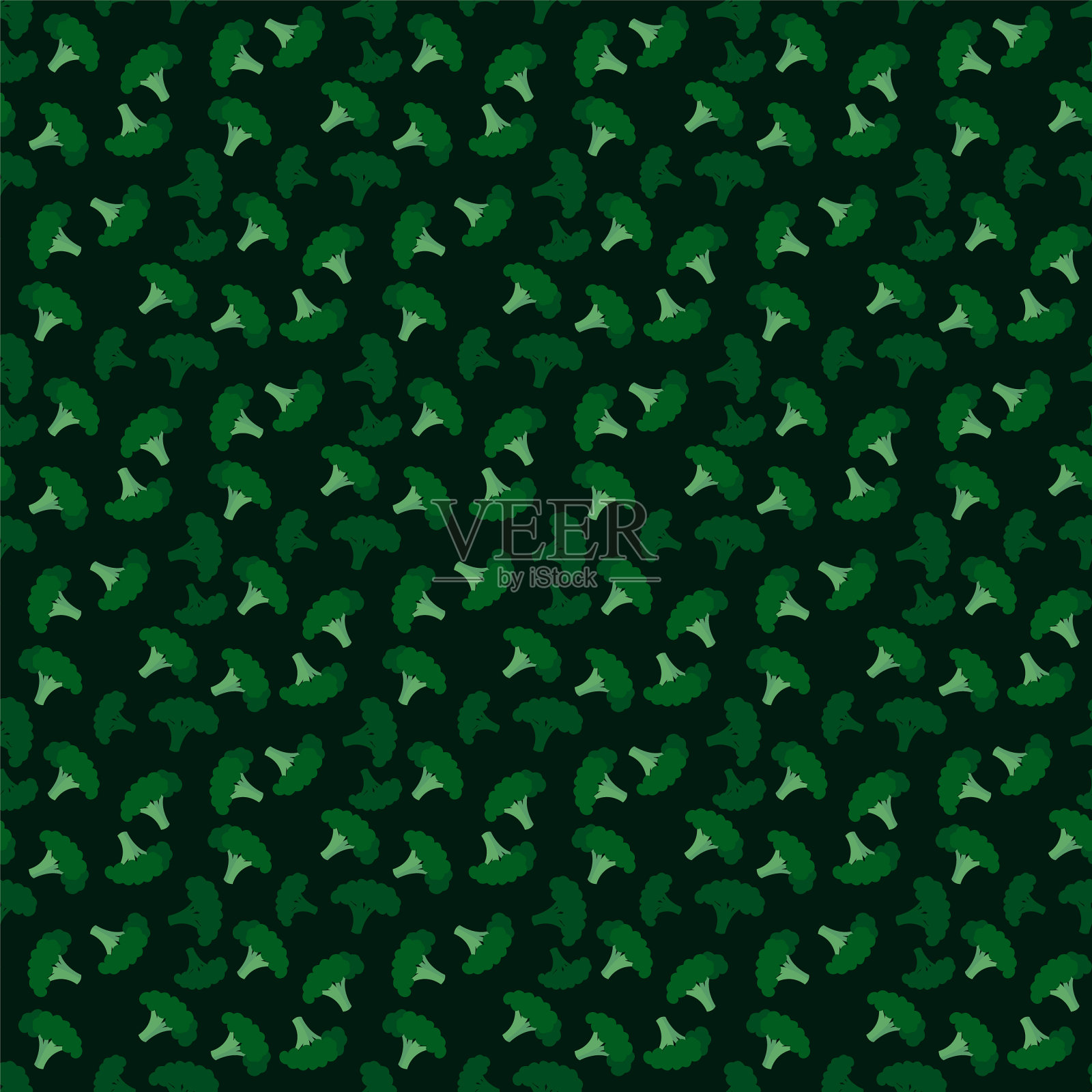 花椰菜图案在白色的背景插画图片素材